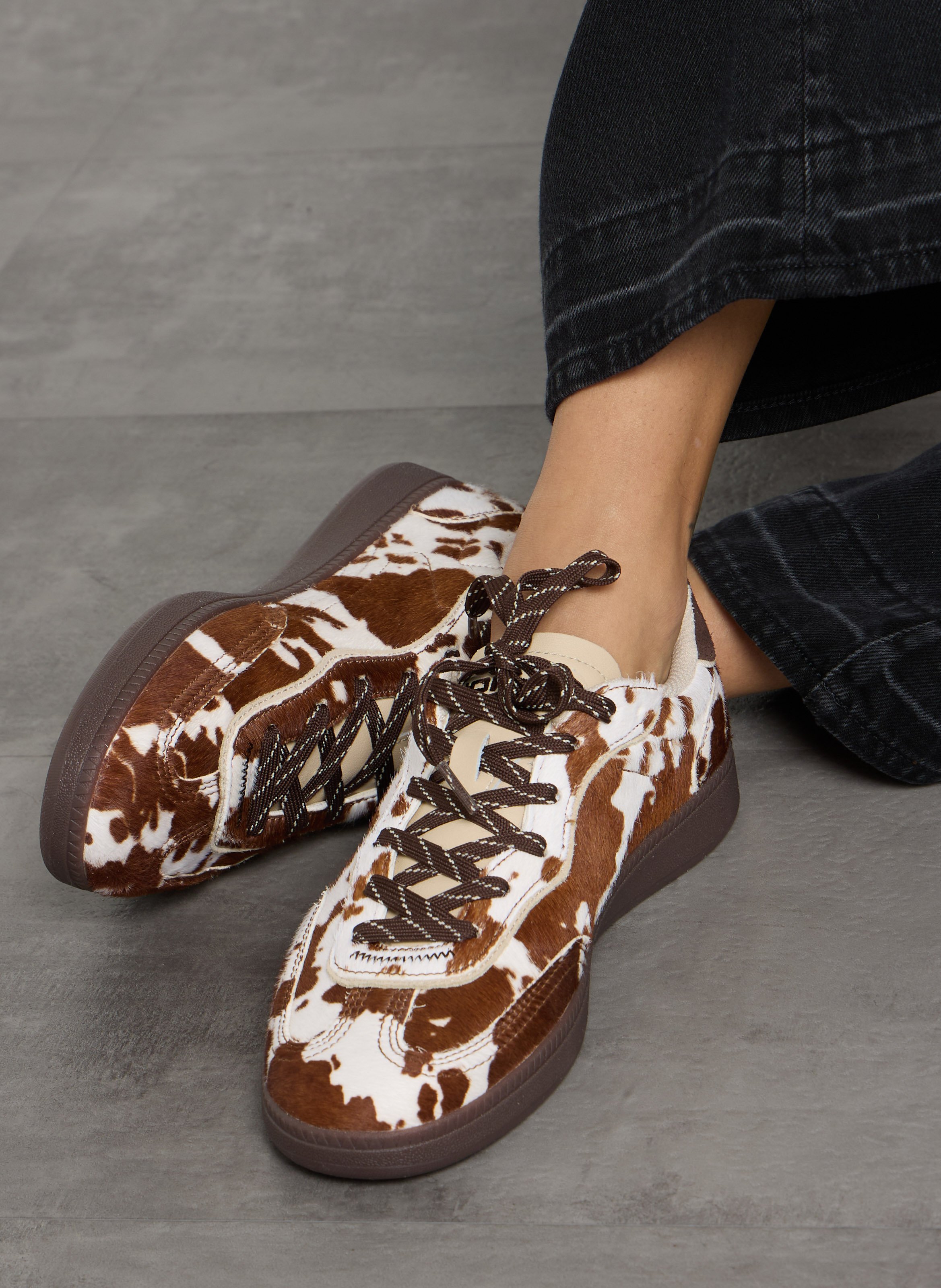 Low-top mixed leather sneakers HOFF Multicolored