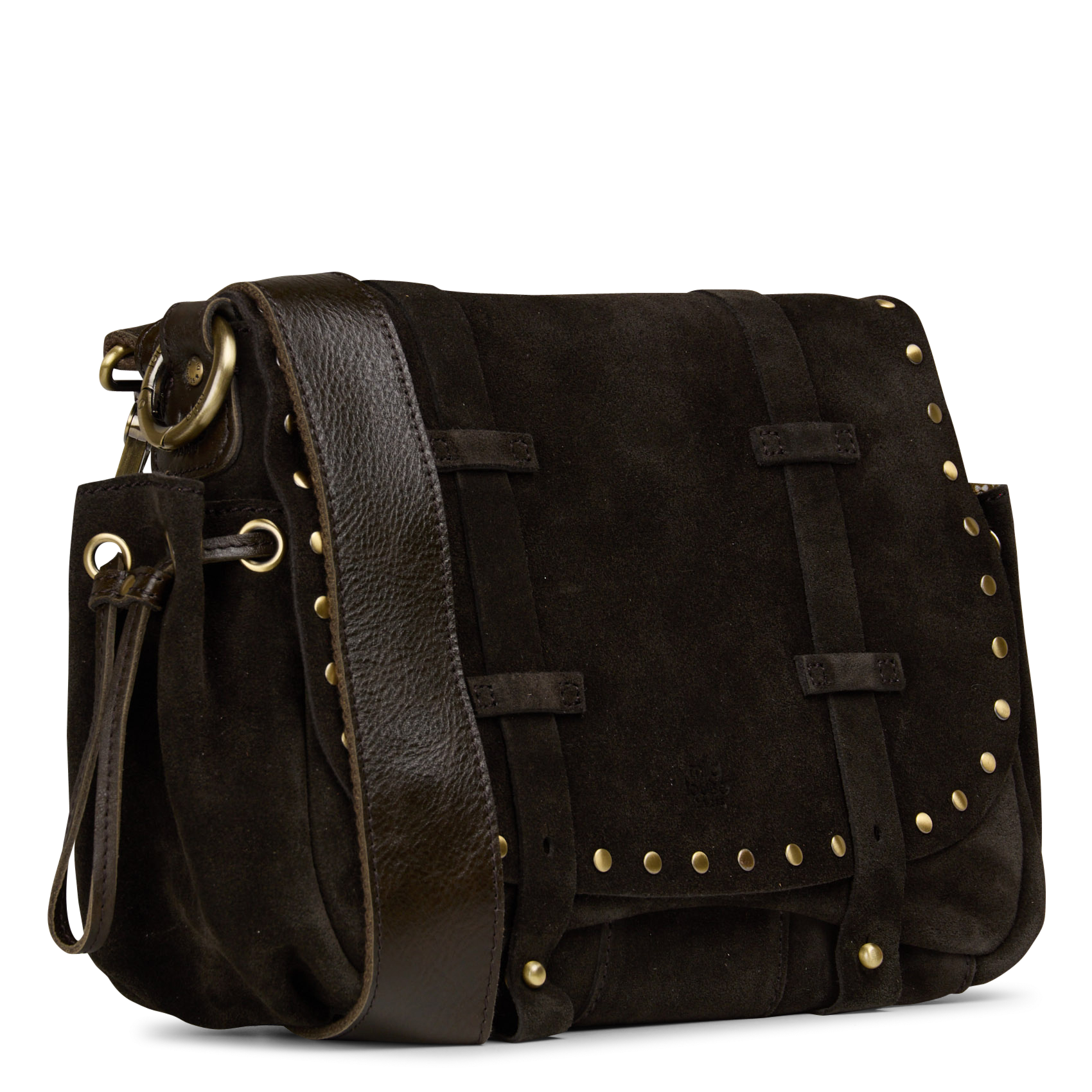Sac bandoulière en cuir MILA LOUISE Kaki