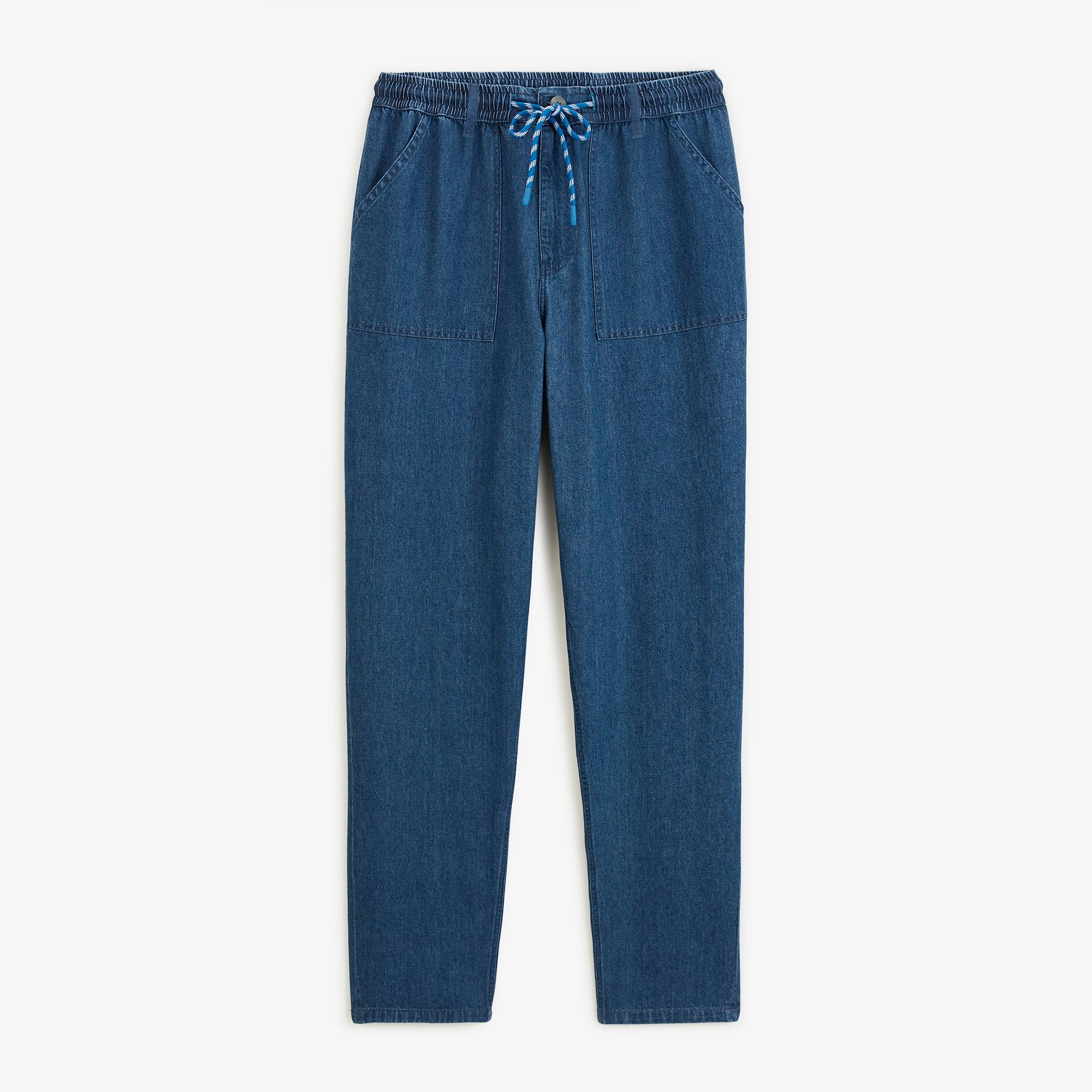 Blue Play elasticated waist cotton trousers 551. SERGE BLANCO Blue