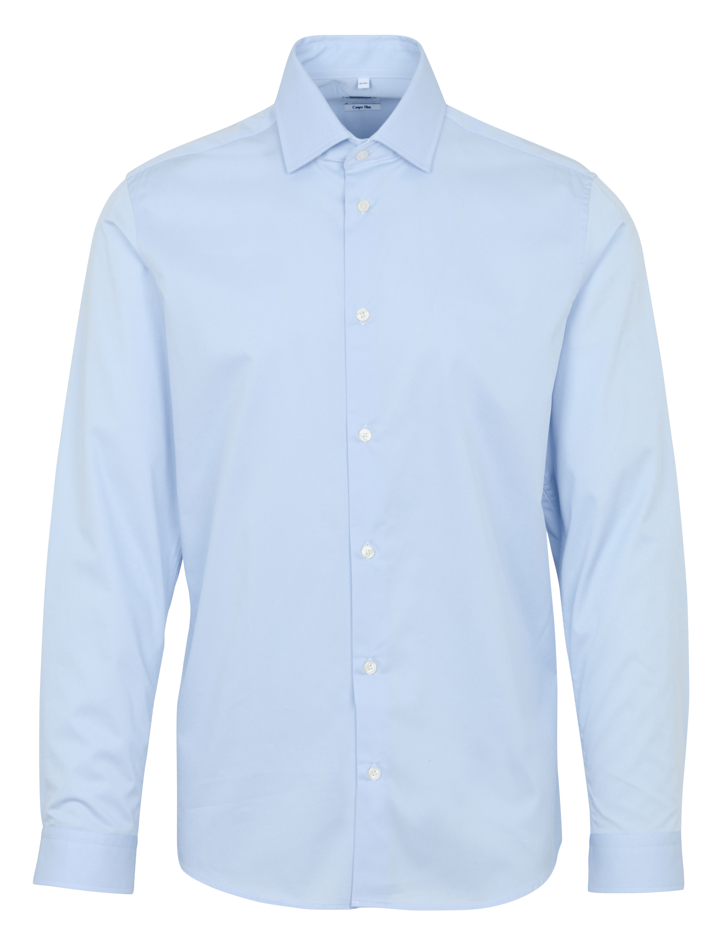 Katoenen blouse met klassieke kraag AU PRINTEMPS PARIS Blauw