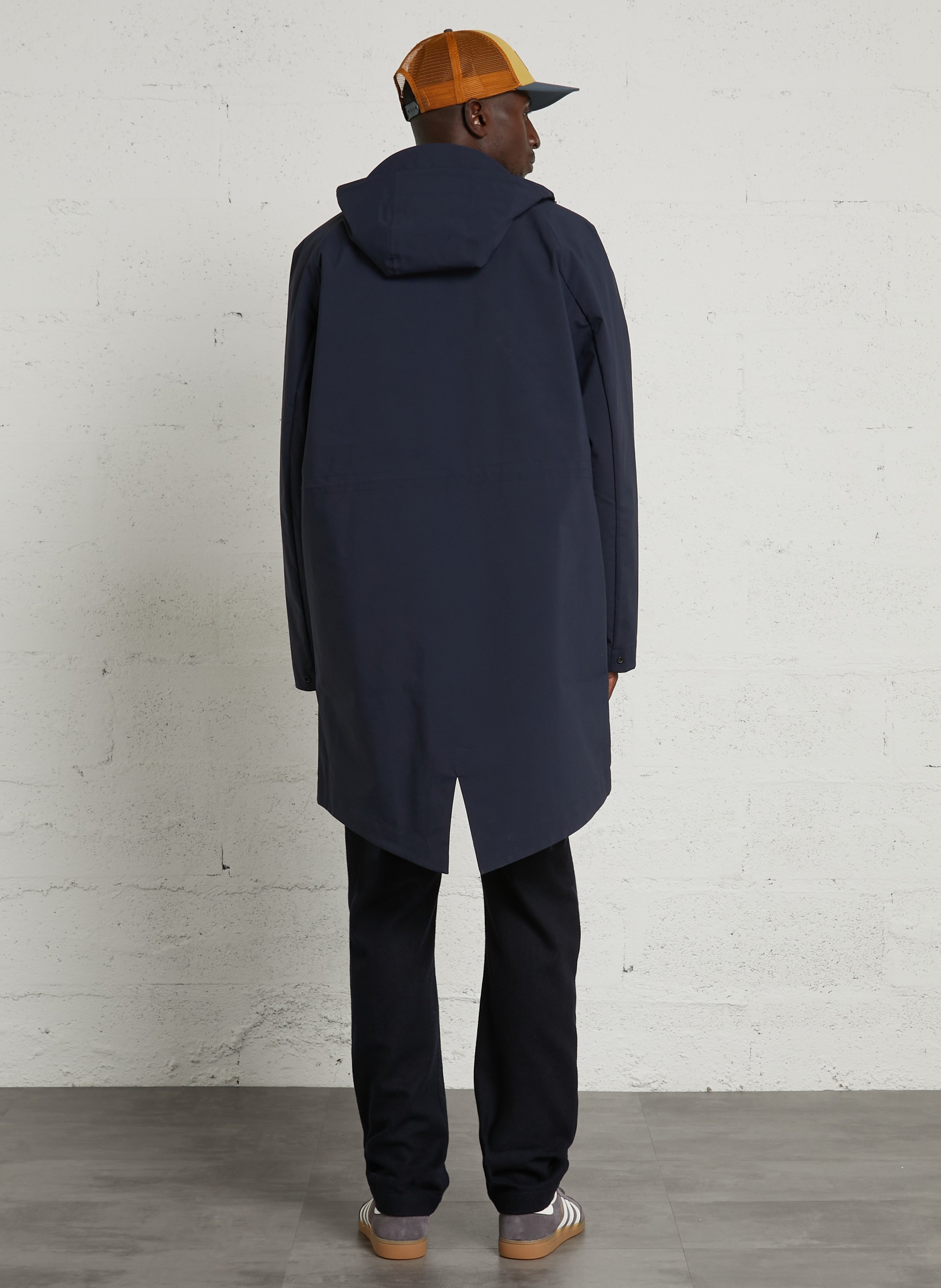 Straight-cut hooded parka PAUL SMITH Blue
