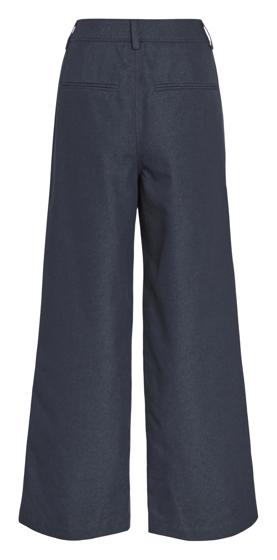Pantalon large taille haute uni VILA Bleu