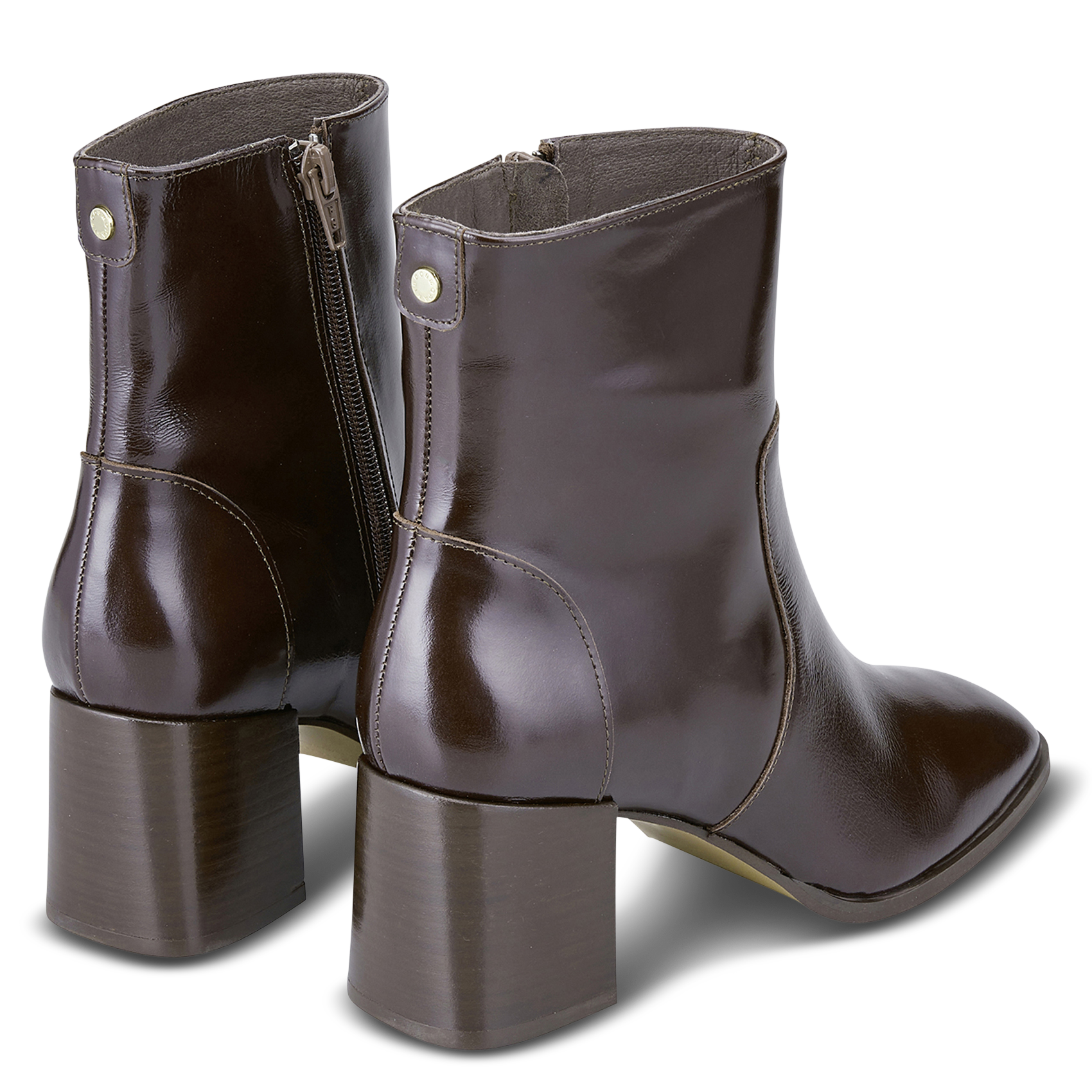Lederstiefeletten | Braun COSMOPARIS Damen