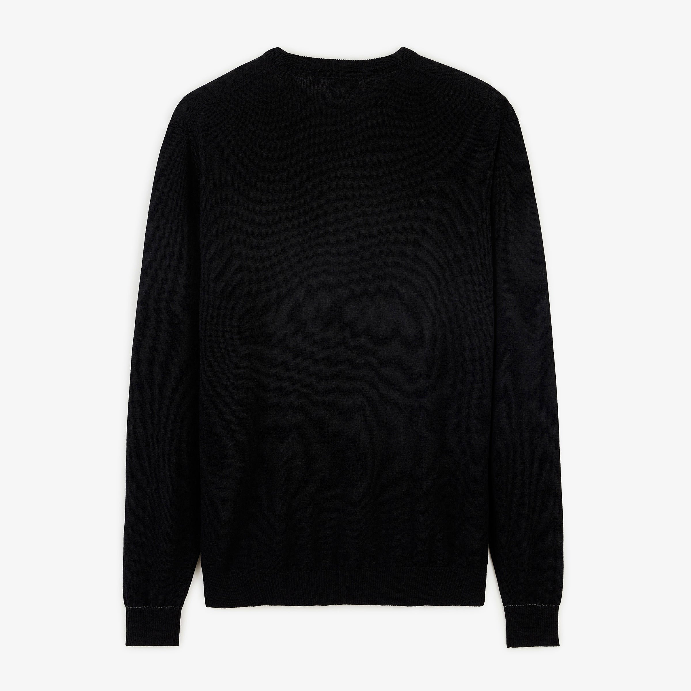 Black essential crew-neck MAO pullover SERGE BLANCO Black