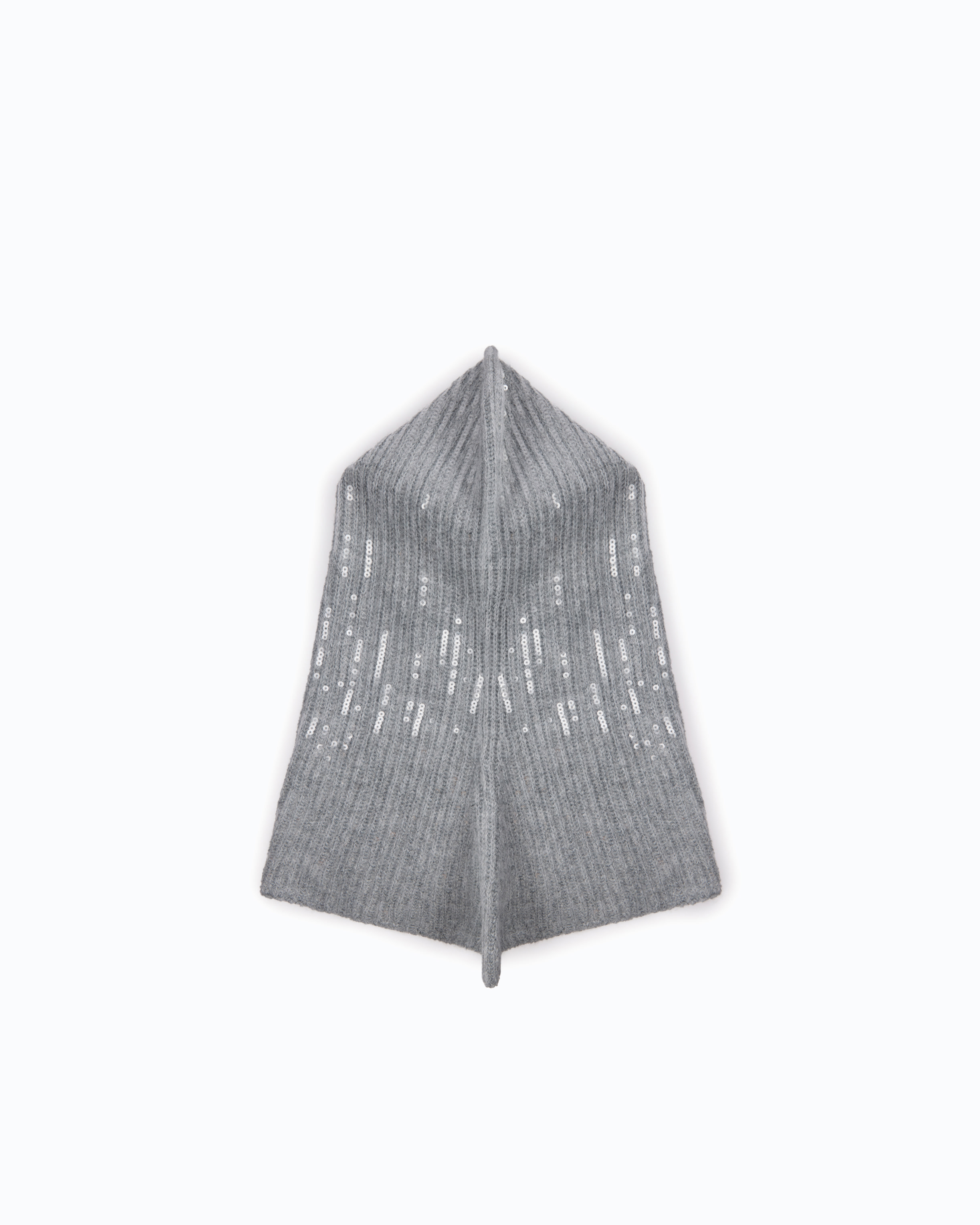 Sequin balaclava with drawstring PINKO Grey