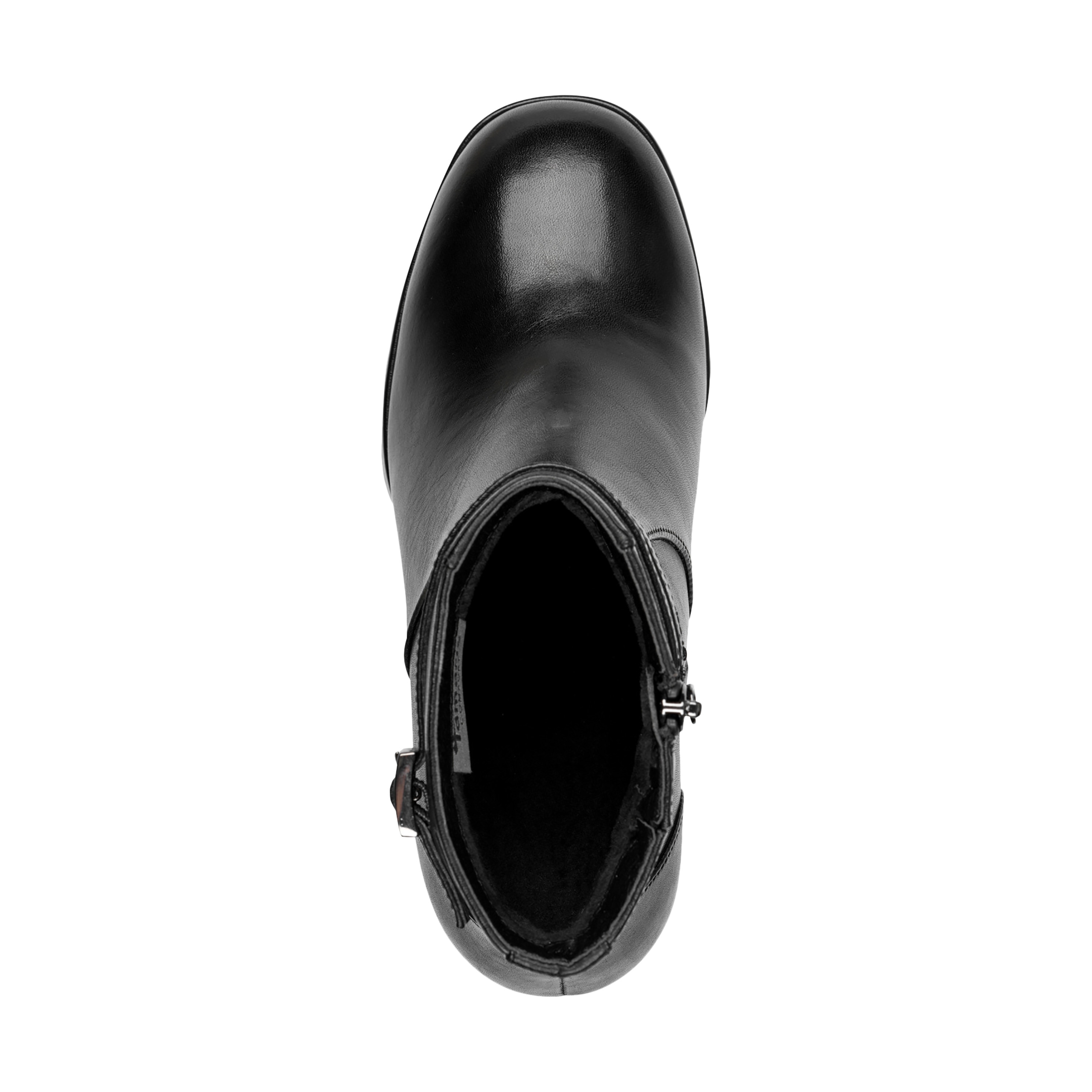 Leather heeled ankle boots TAMARIS Black