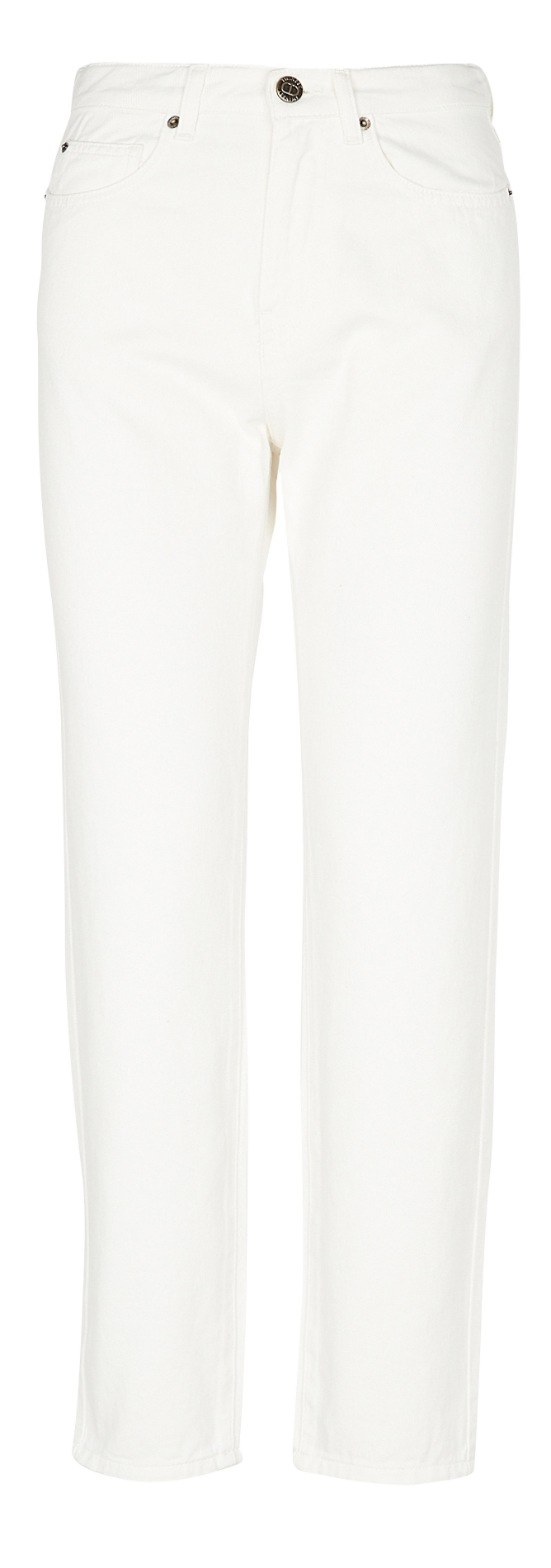 Slimfit Embroidered Cotton Jeans Denim Naturale Twinset Women