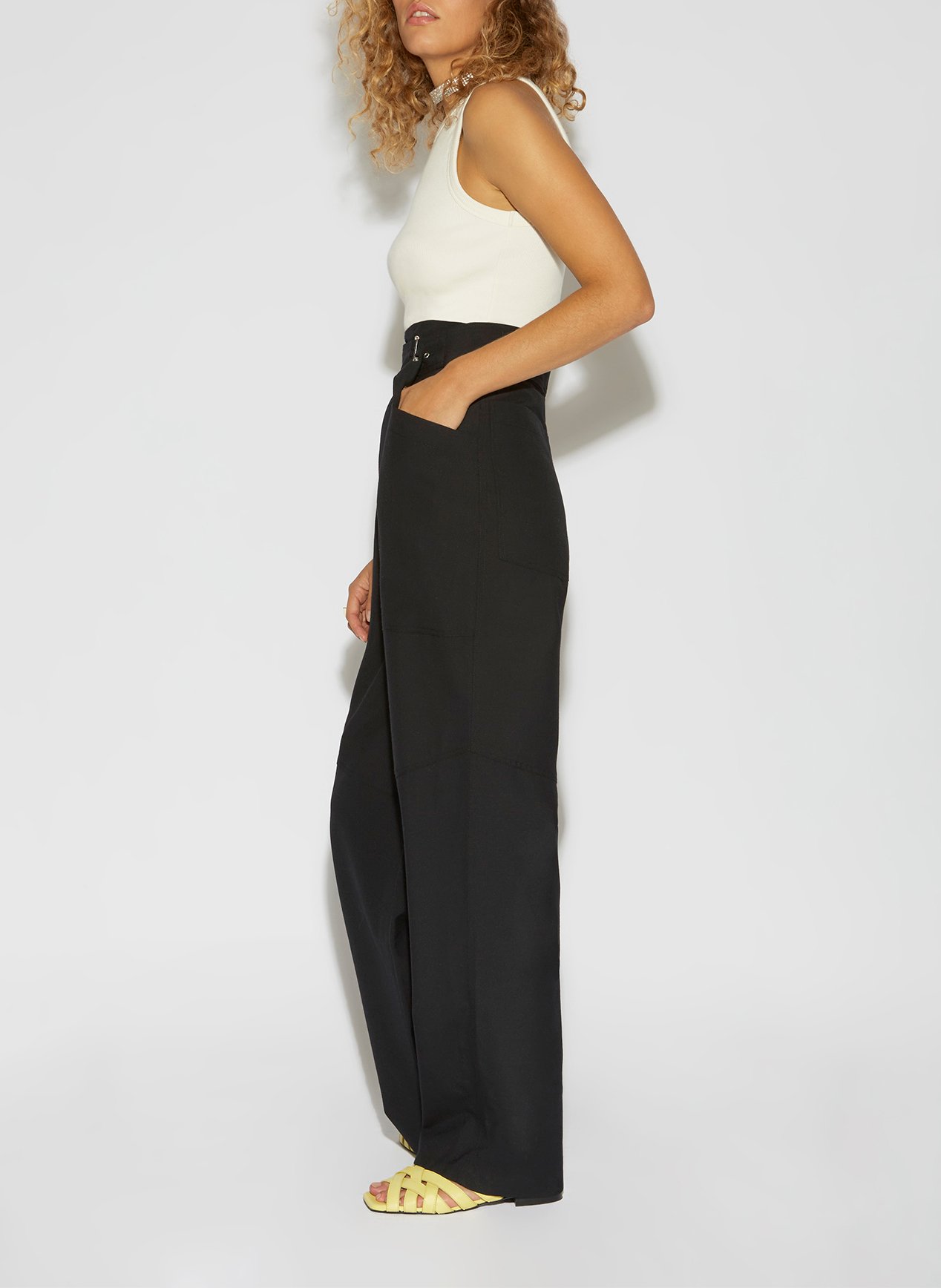 Geripptes Tanktop aus Stretch-Baumwolle ROSEANNA Weiss