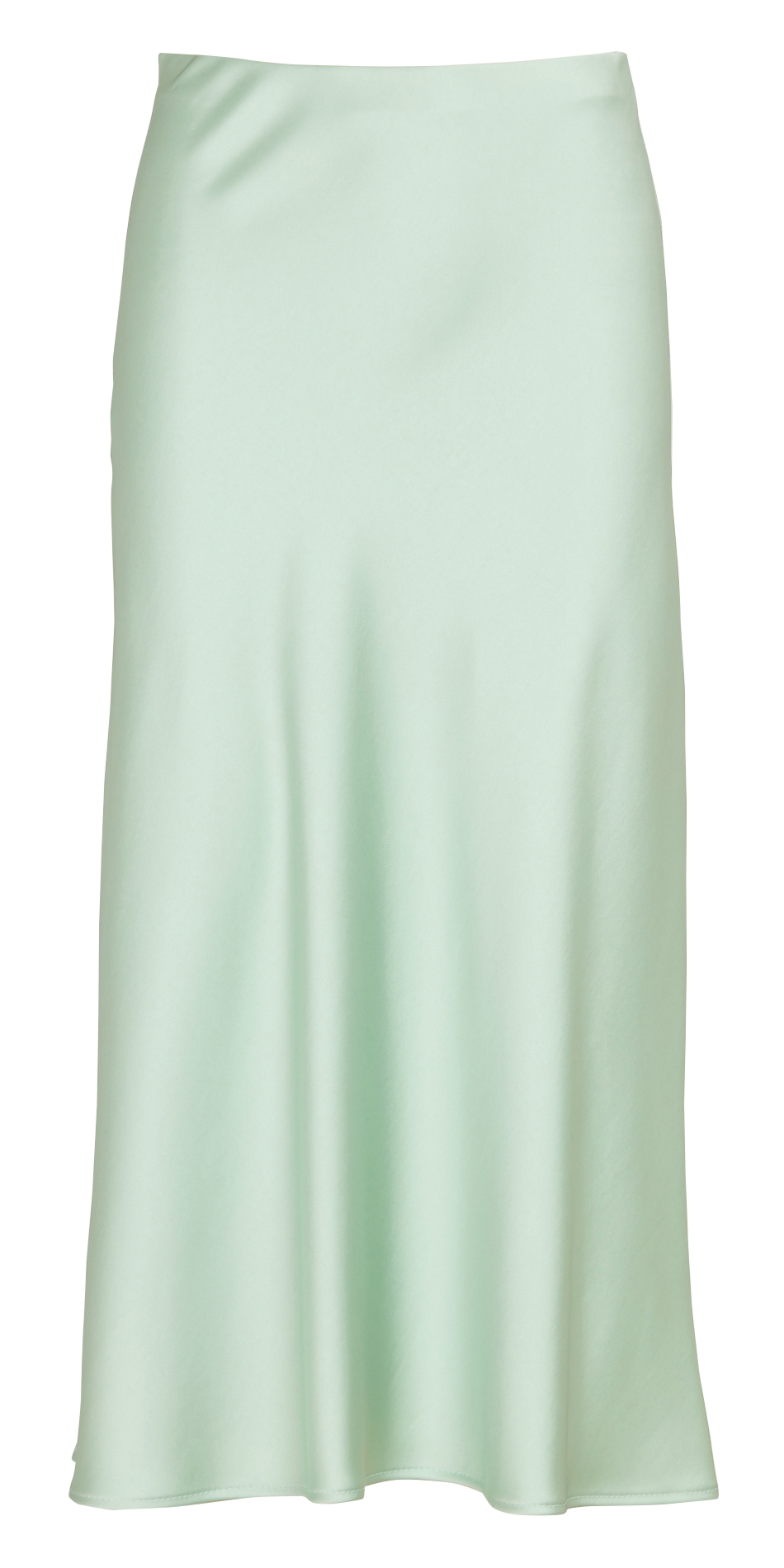 Flared satin midi skirt IMPERIAL Blue