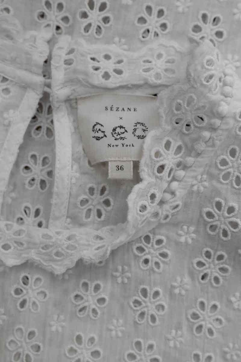Cotton blouse SEZANE - Seconde main White