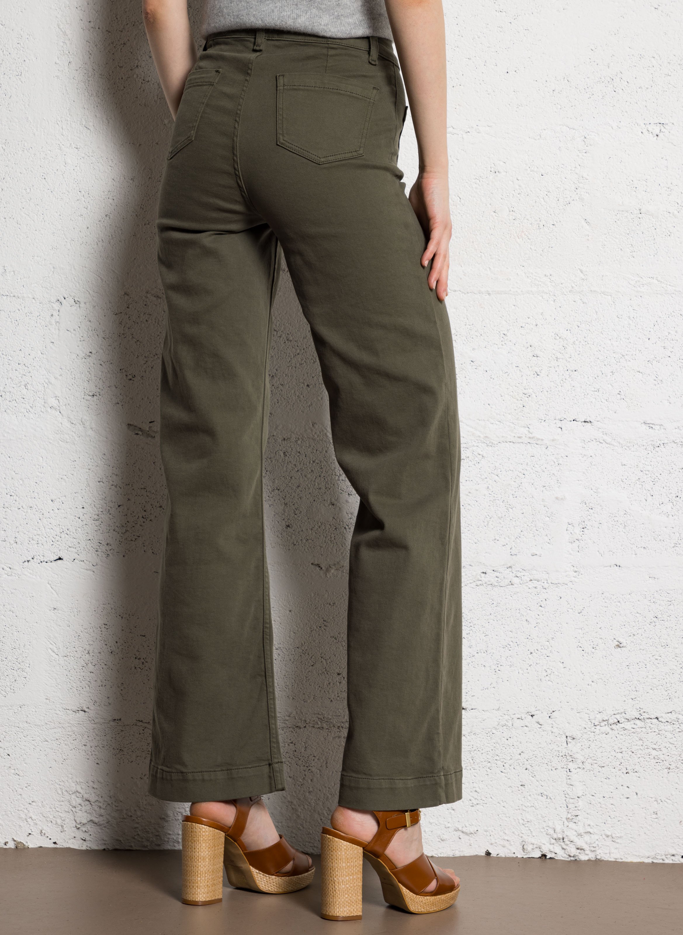 Straight leg jeans with pockets MAISON 123 Khaki