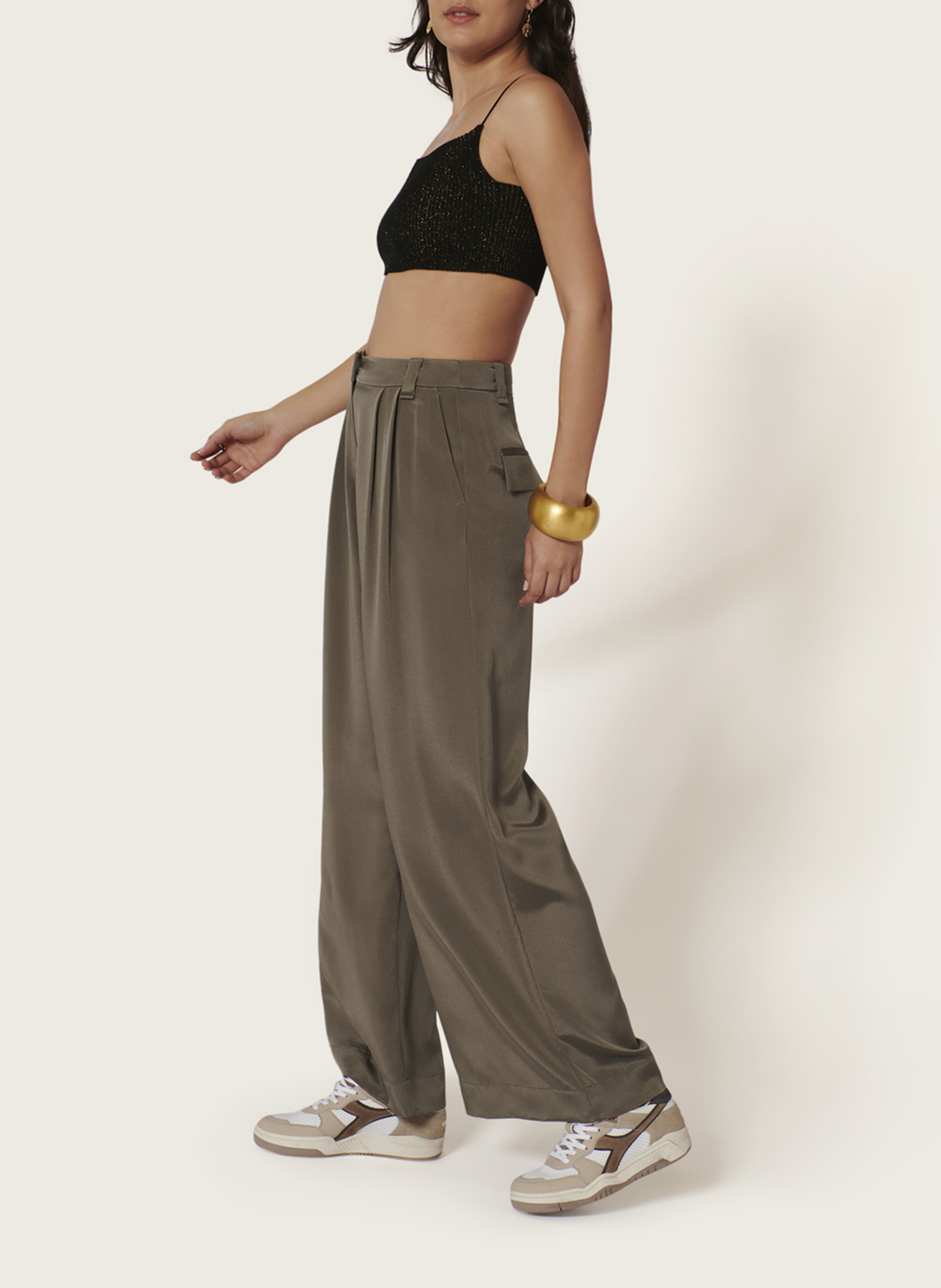 Bandeaubeha van ribtricot met schouderbandjes KARMA KOMA