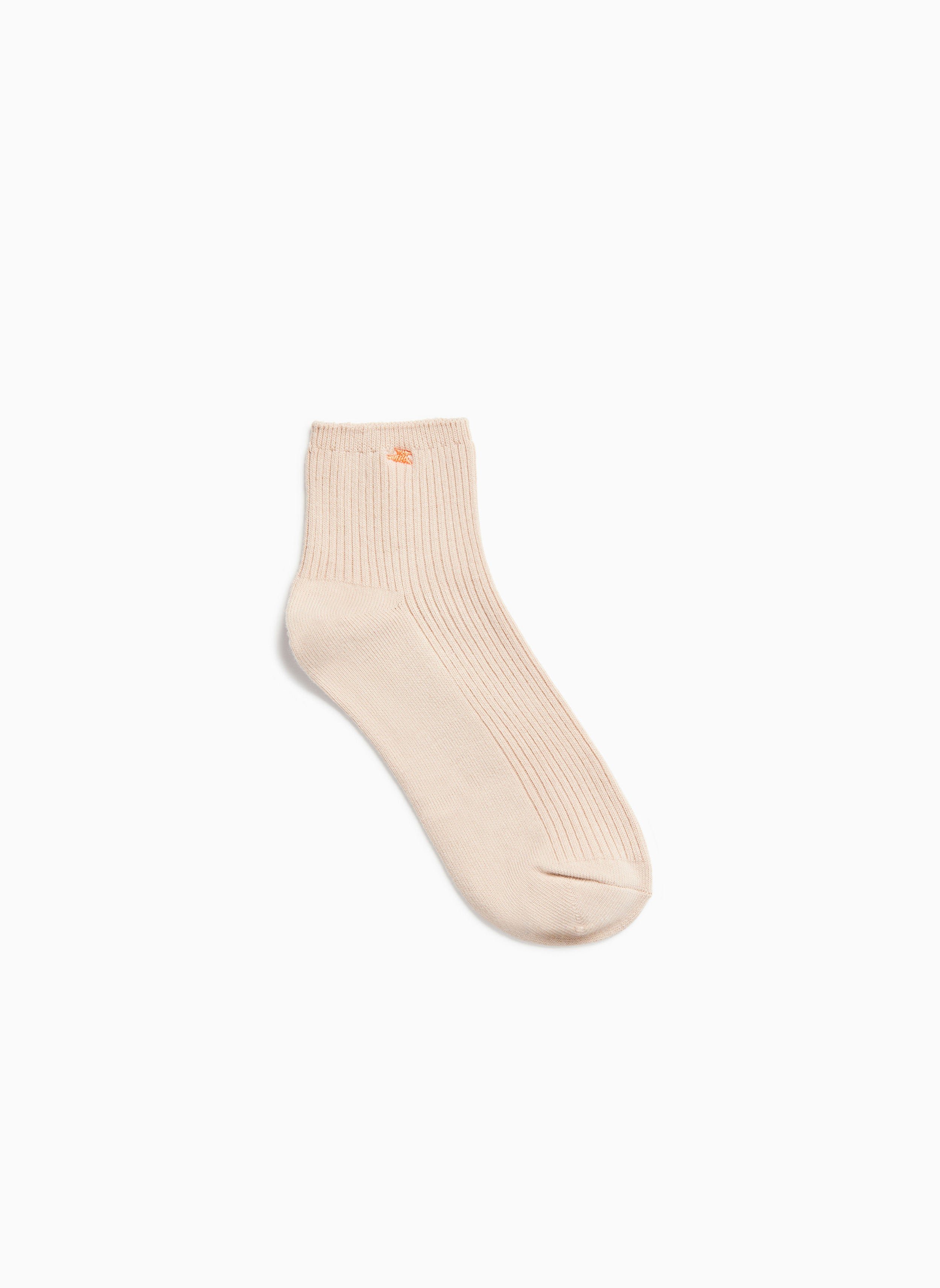 Short cotton-blend ribbed socks VANESSA WU