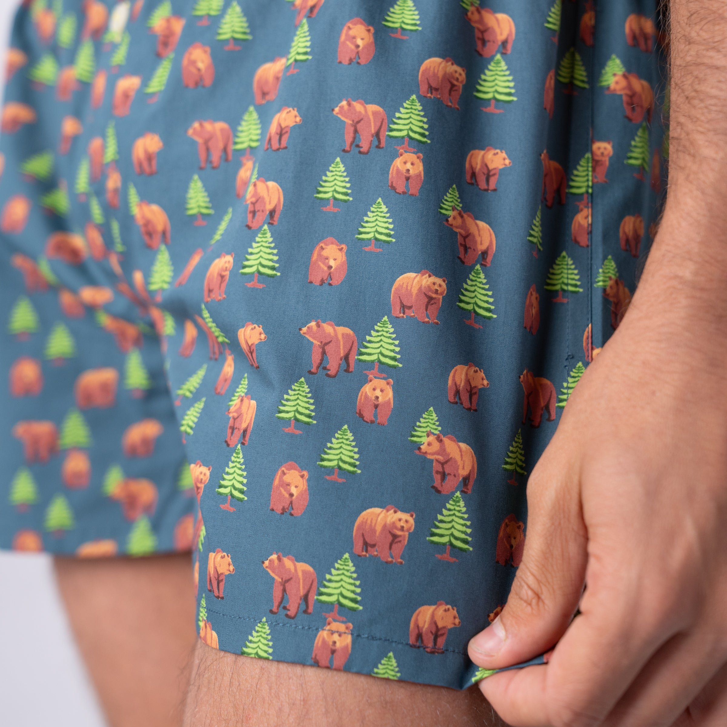 Organic cotton boxer shorts BILLYBELT Green