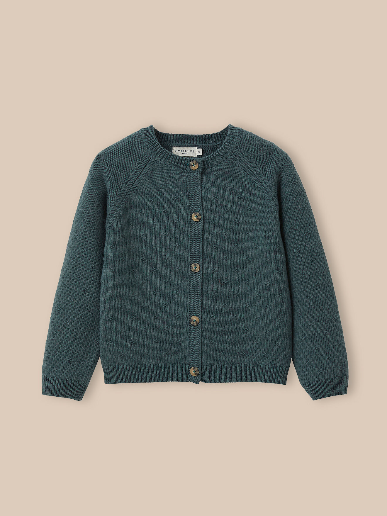 Stylish knit cardigan CYRILLUS Green