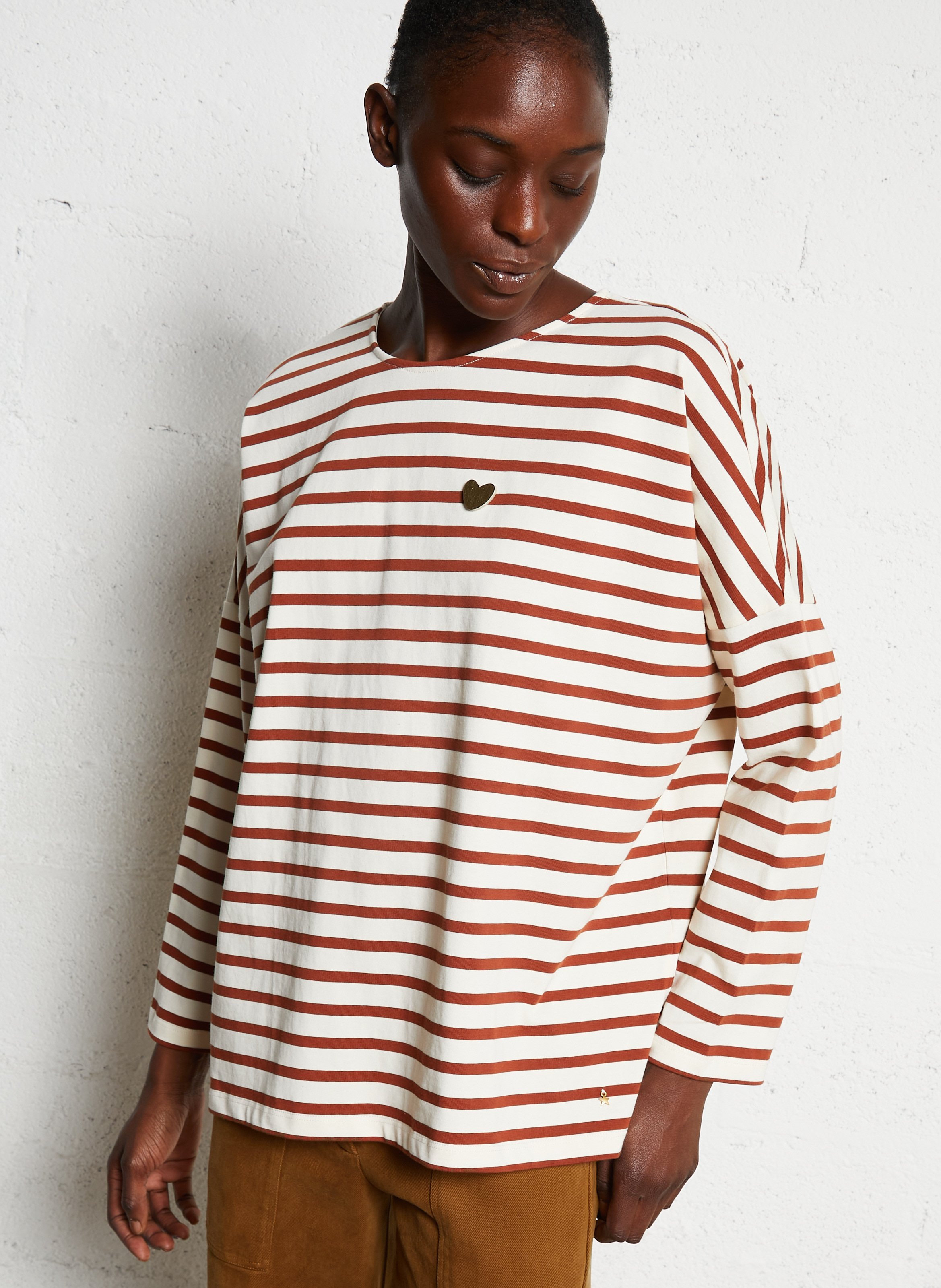 Tee-shirt oversize en coton DES PETITS HAUTS