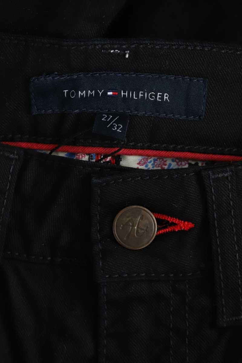 Cotton skinny jeans TOMMY HILFIGER - SECONDE MAIN Black