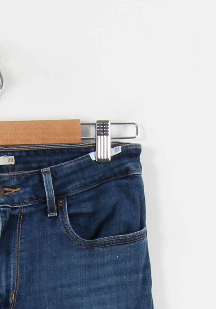 Cropped slim jeans with studs LEVI'S - Seconde main Blue