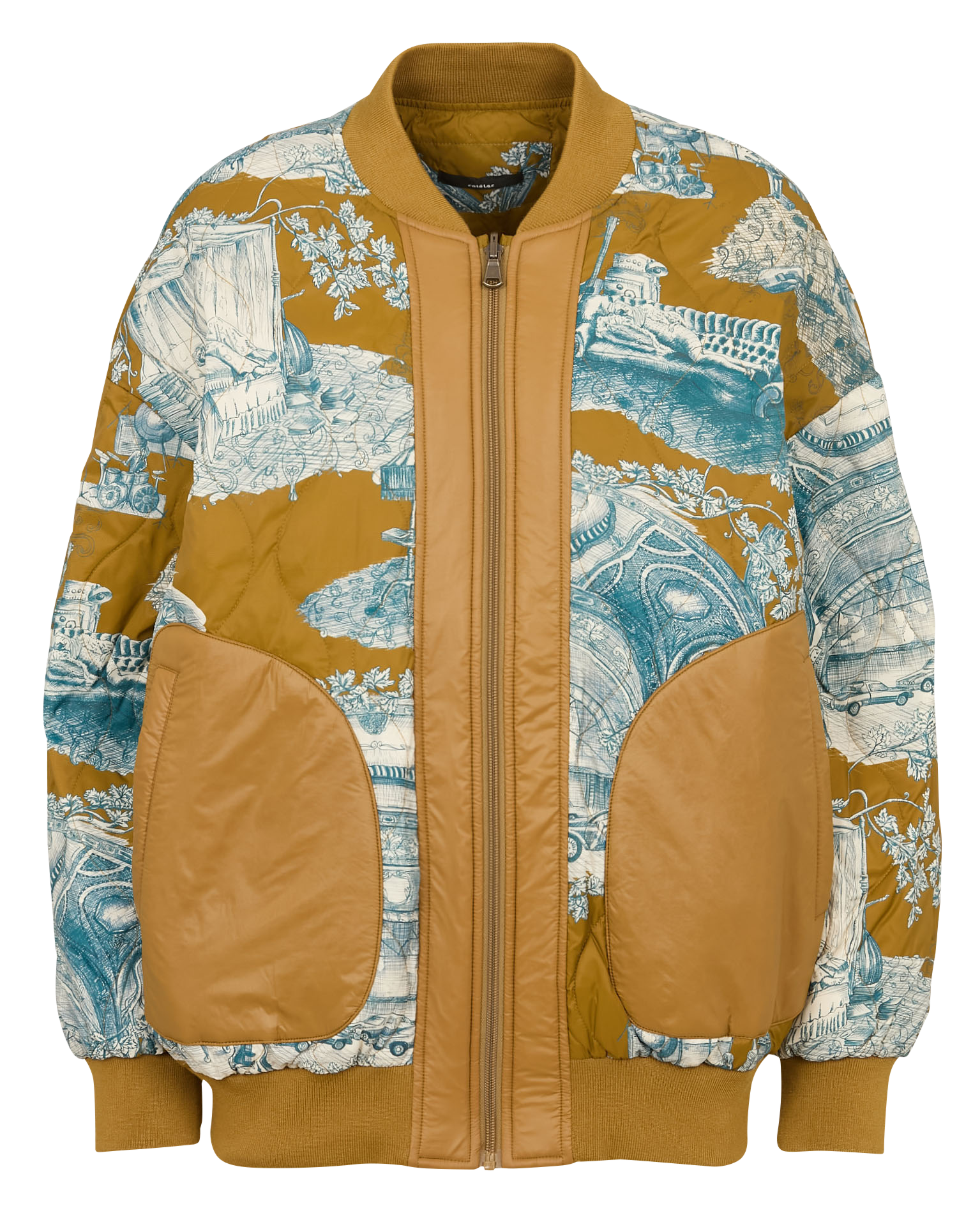 Blouson matelassé oversize réversible COTELAC Jaune