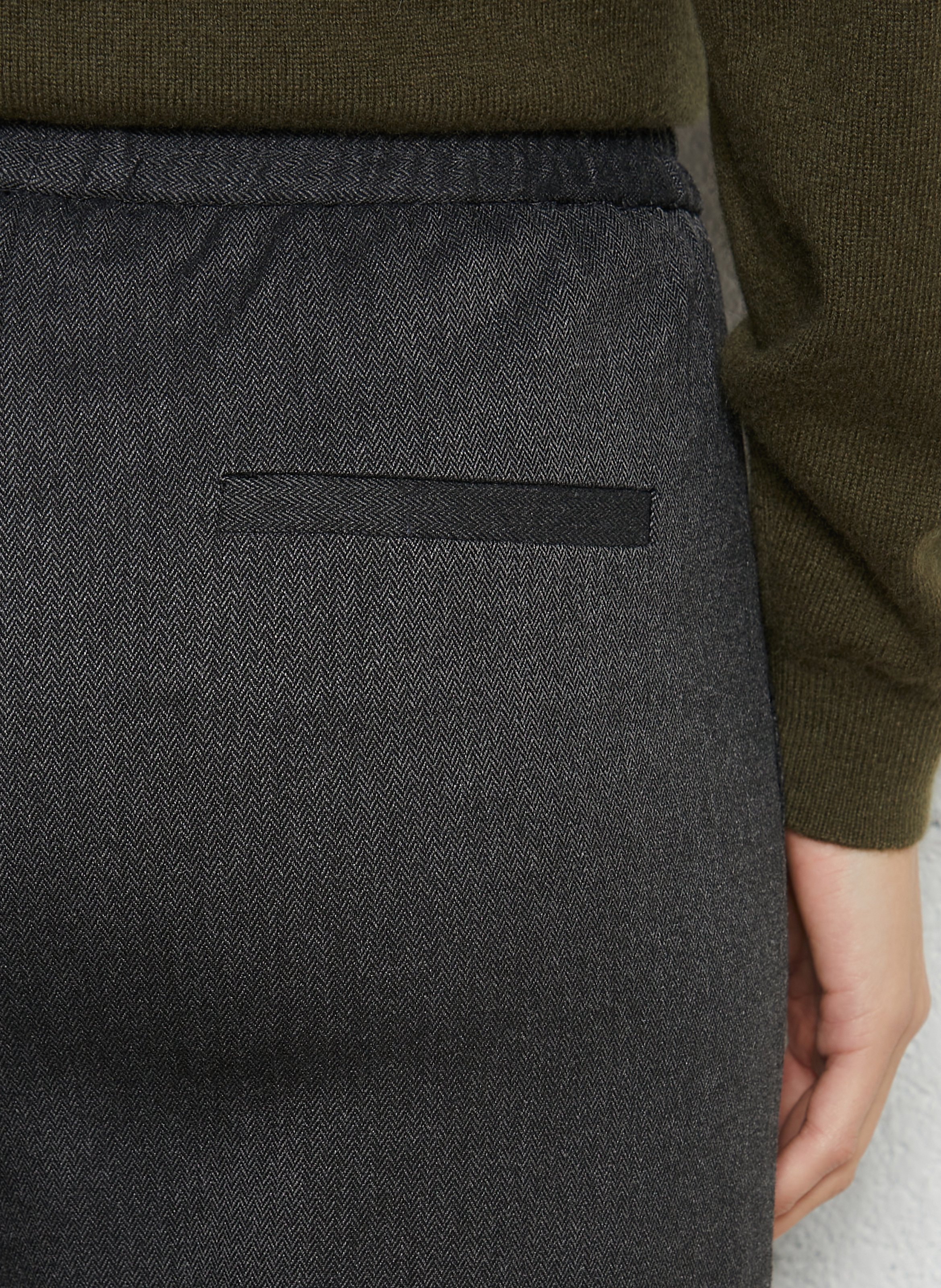 Pantalon large taille mi-haute SUD EXPRESS Gris