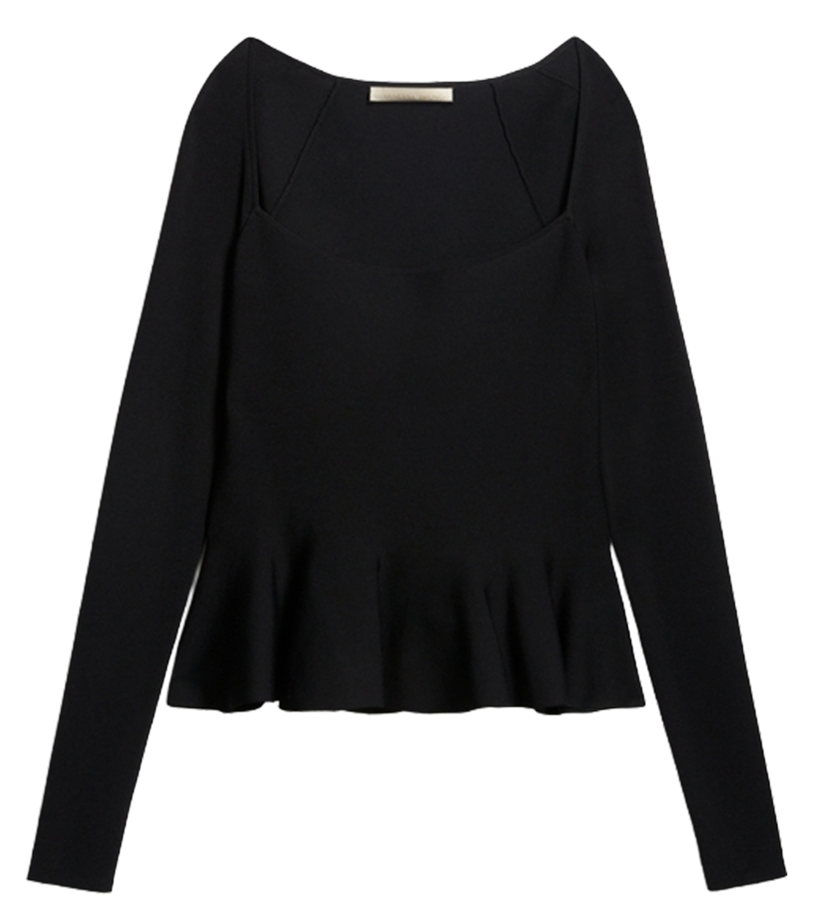 Square-neck top VANESSA BRUNO Black