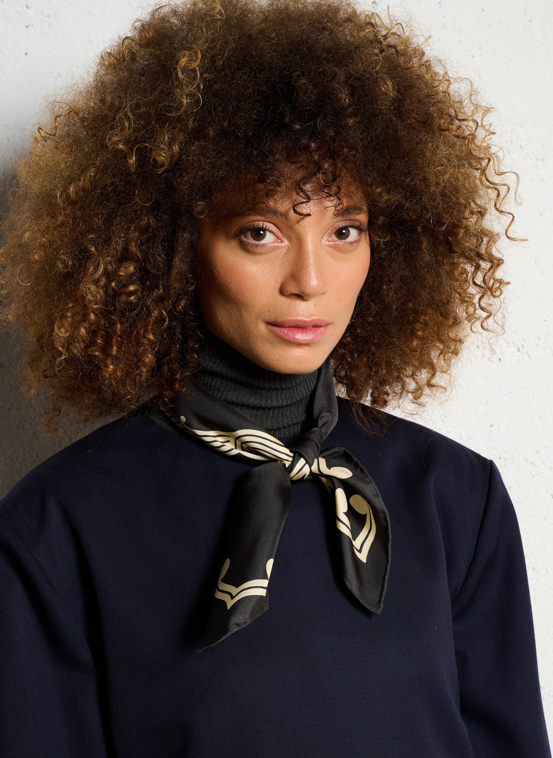 Foulard van zijde LEON & HARPER Grijs