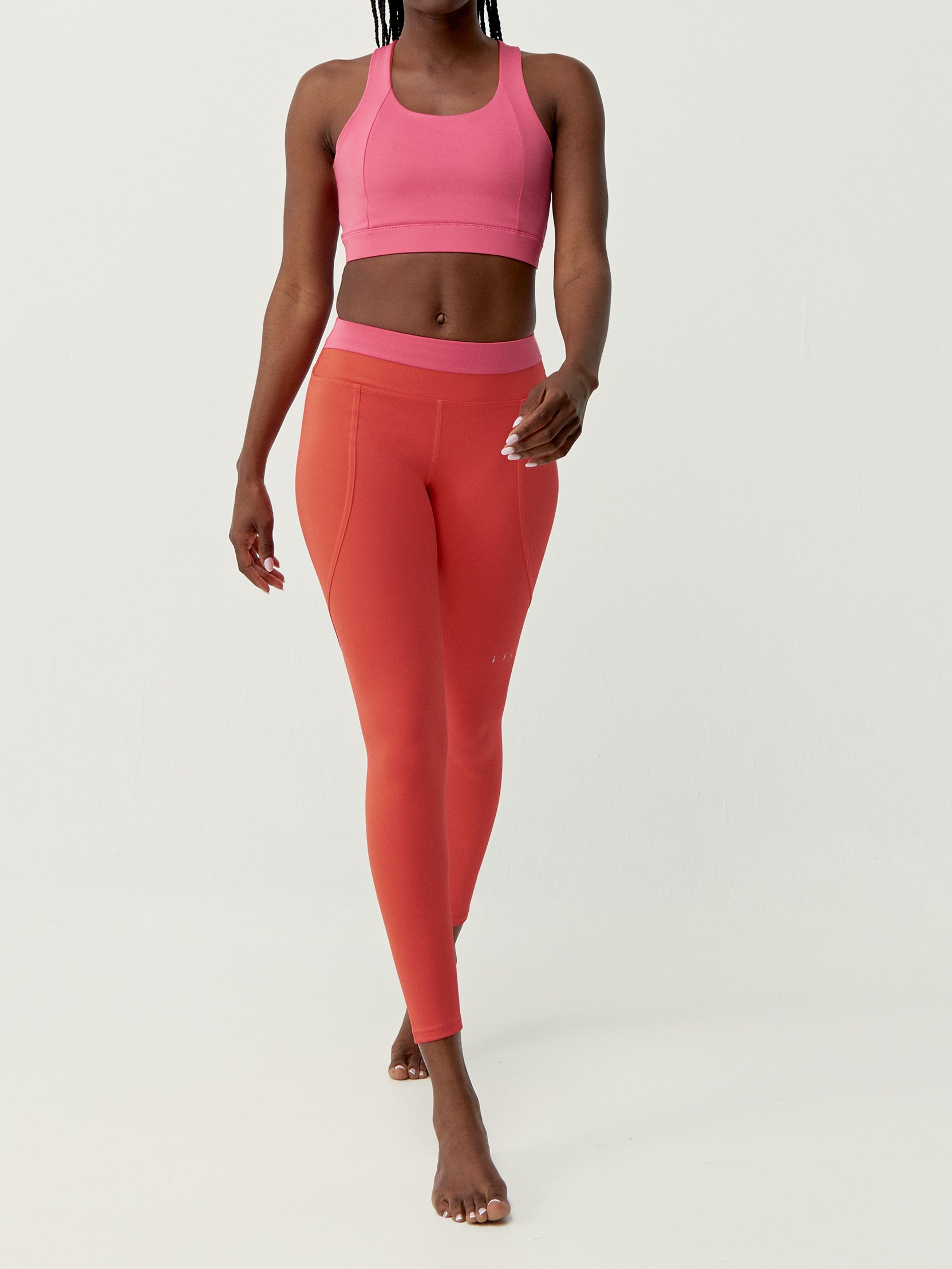 Performance 7/8 Sports Legging by NAVANI BORN LIVING YOGA Pink