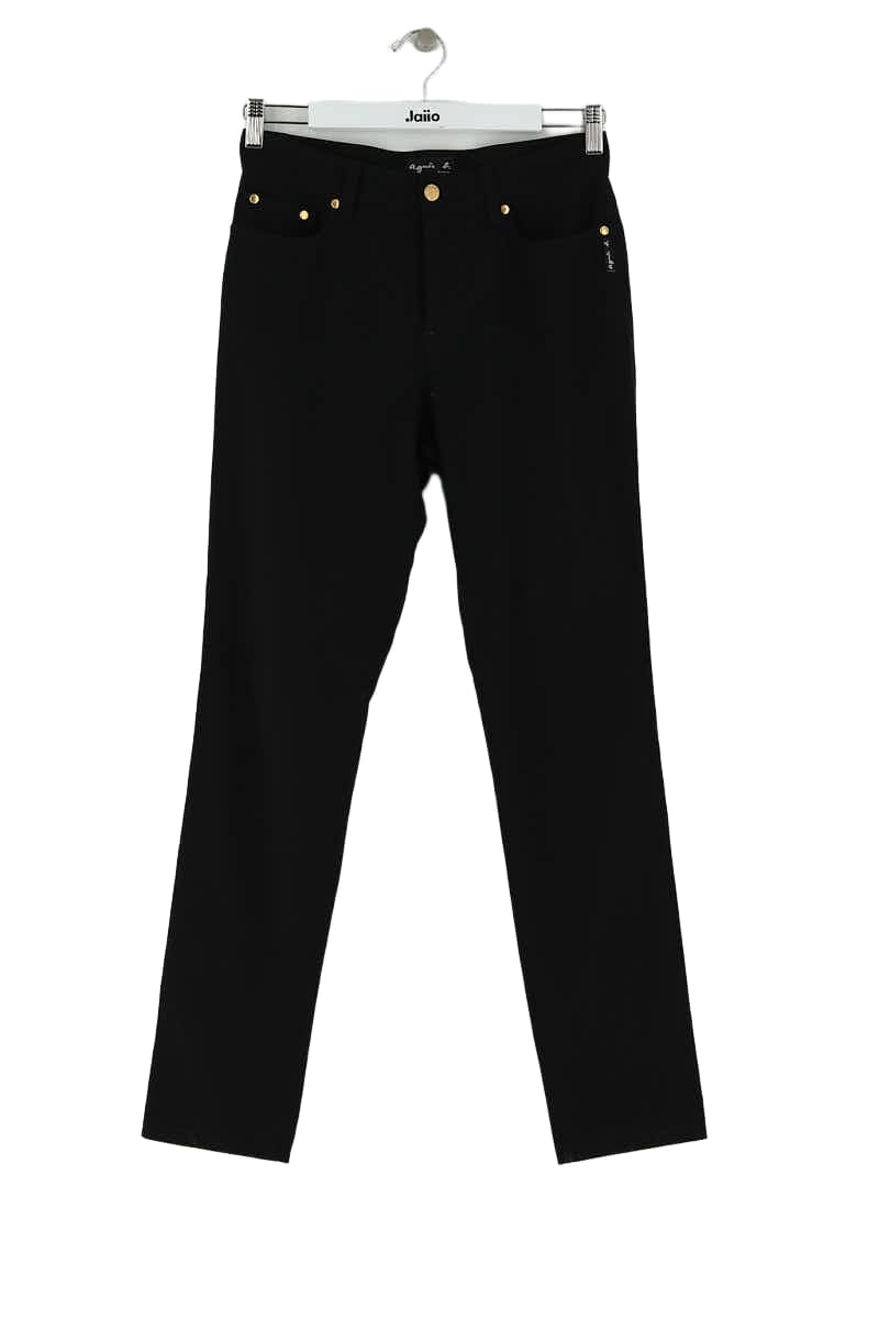 Carrot trousers AGNES B. - Seconde Main Black