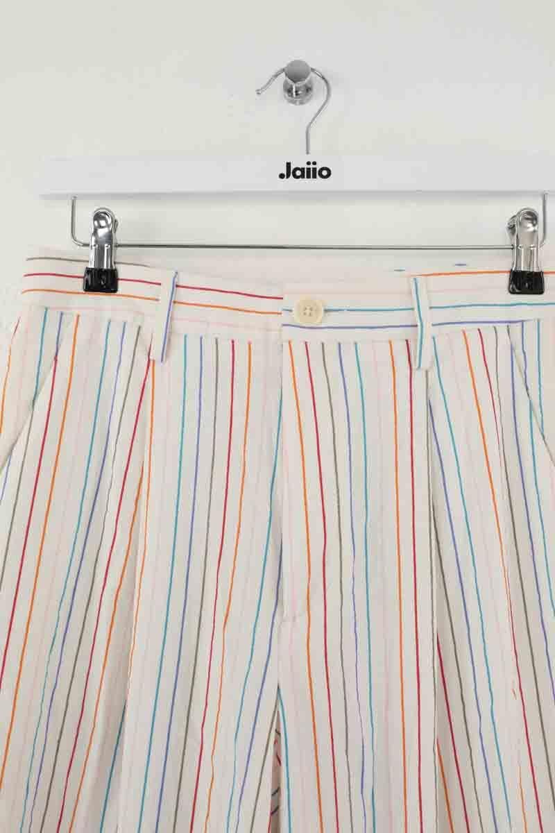 Wide trousers CHLOE STORA - SECONDE MAIN White