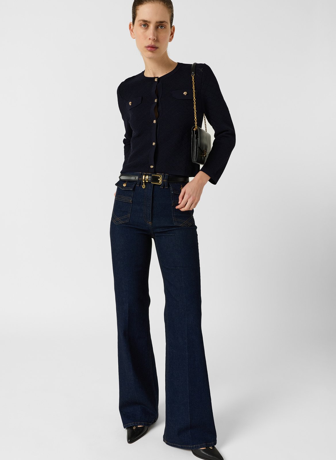 Aansluitend vest met ronde hals GERARD DAREL Blauw