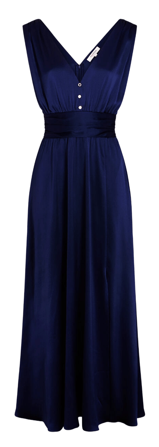 Long V-neck dress MORGAN Blue