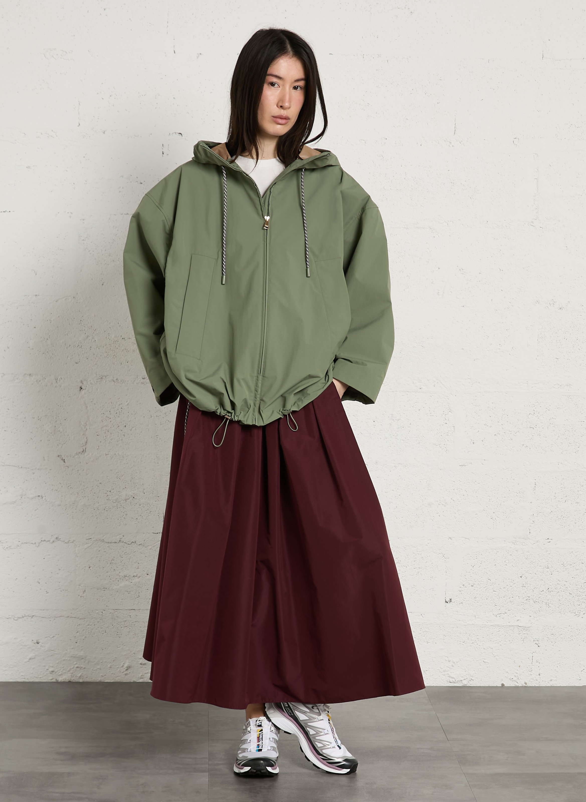 Halflange, gerende rok MAX MARA WEEK END Rood