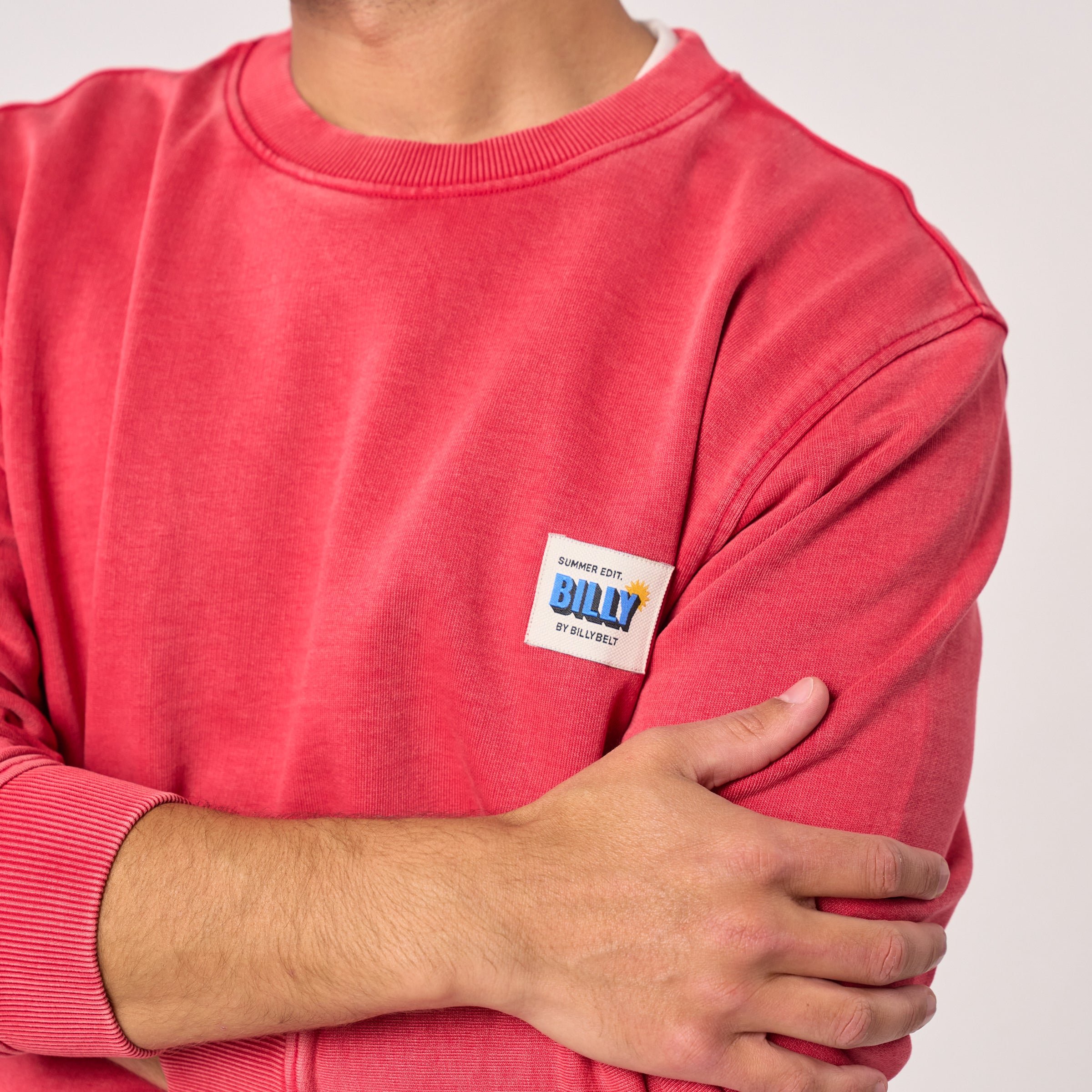 Vintage organic cotton sweatshirt Red