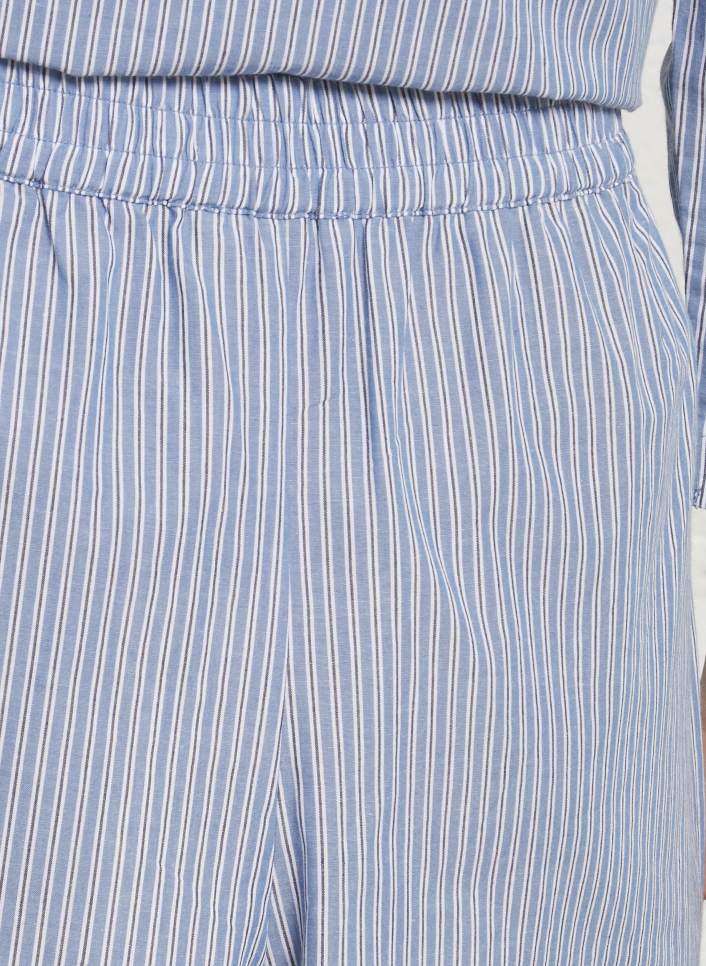 Straight-cut organic cotton shorts STELLA NOVA Blue