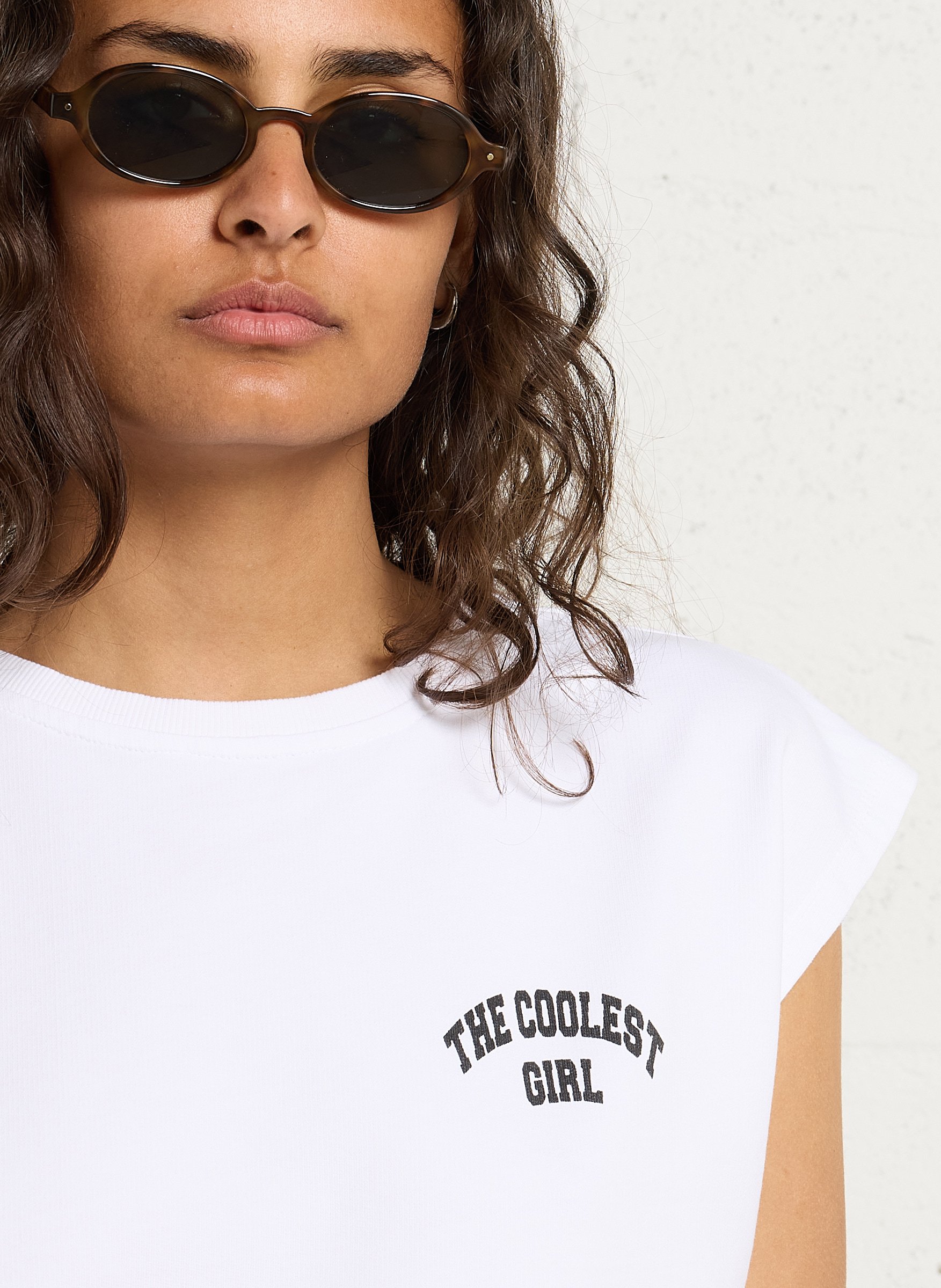 Tee-shirt oversize en coton BERENICE Blanc