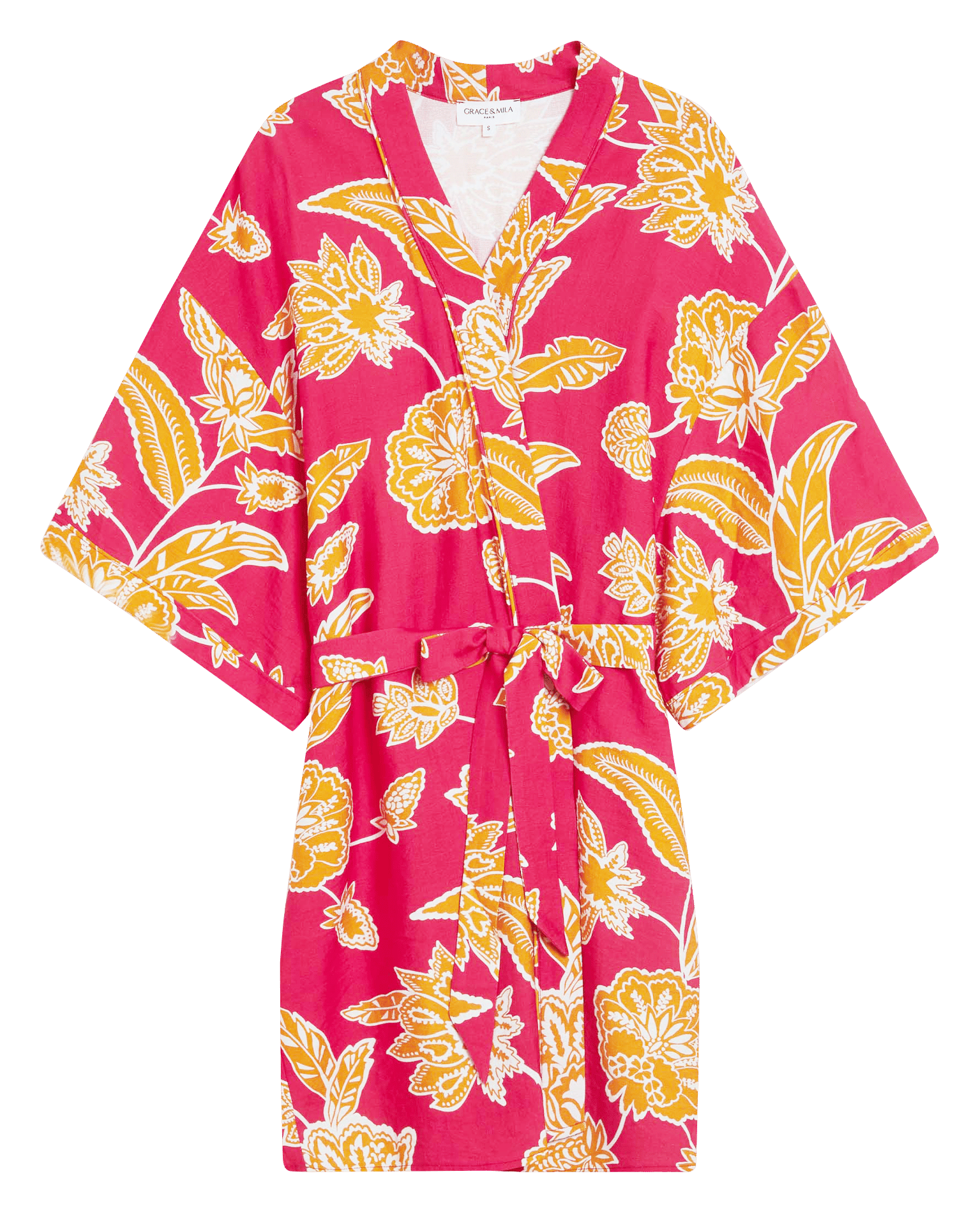 Kimono impimé GRACE ET MILA Rose