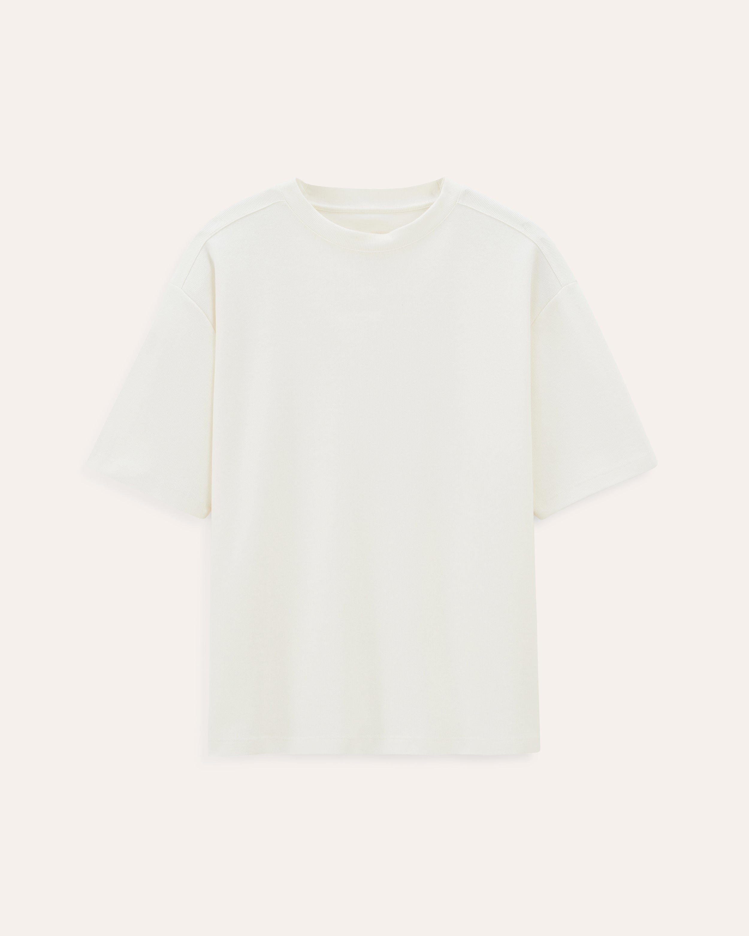 Oversized t-shirt ecru Noyoco Red