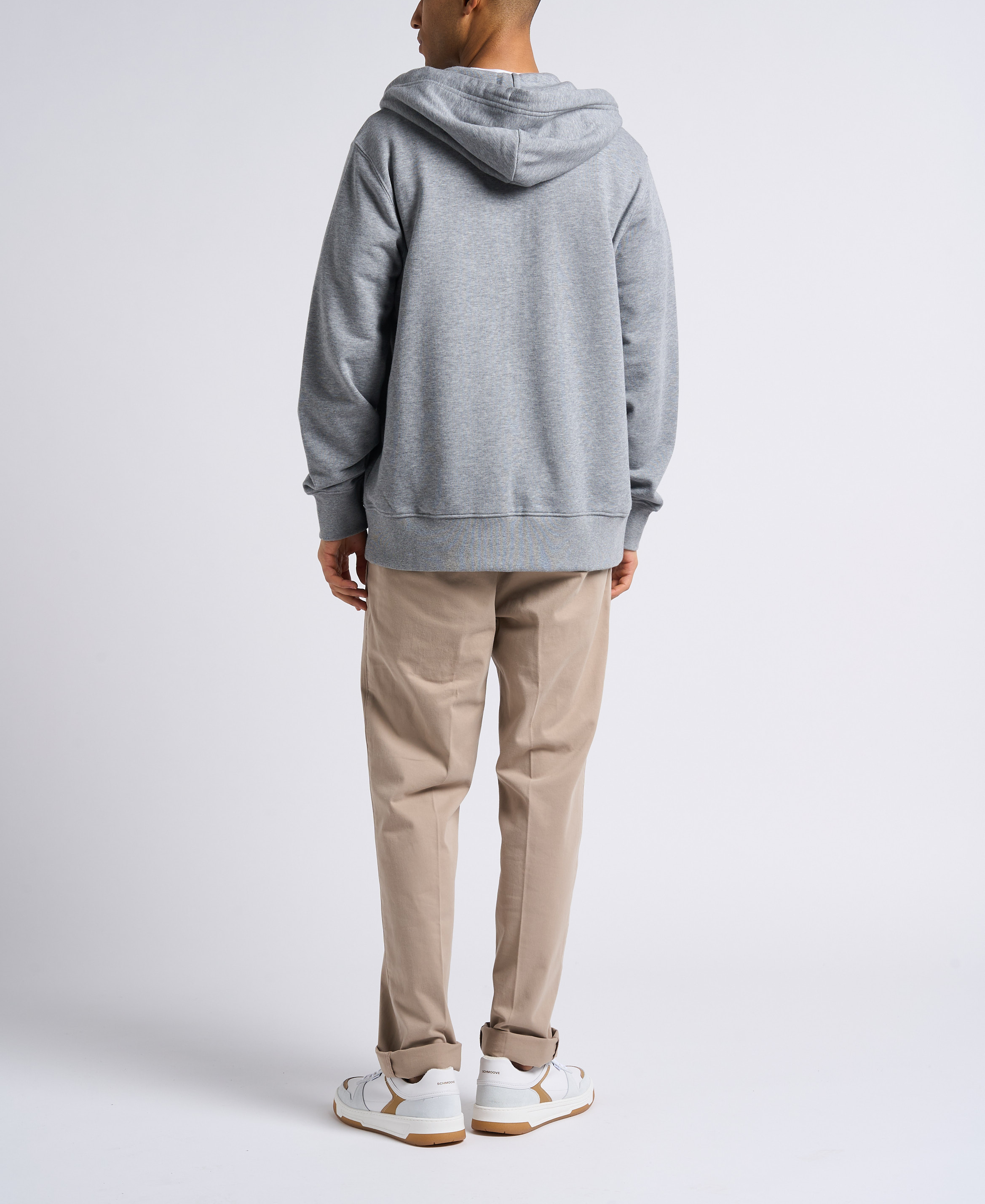 Rechte sweater met rits en capuchon | katoenblend GANT Grijs