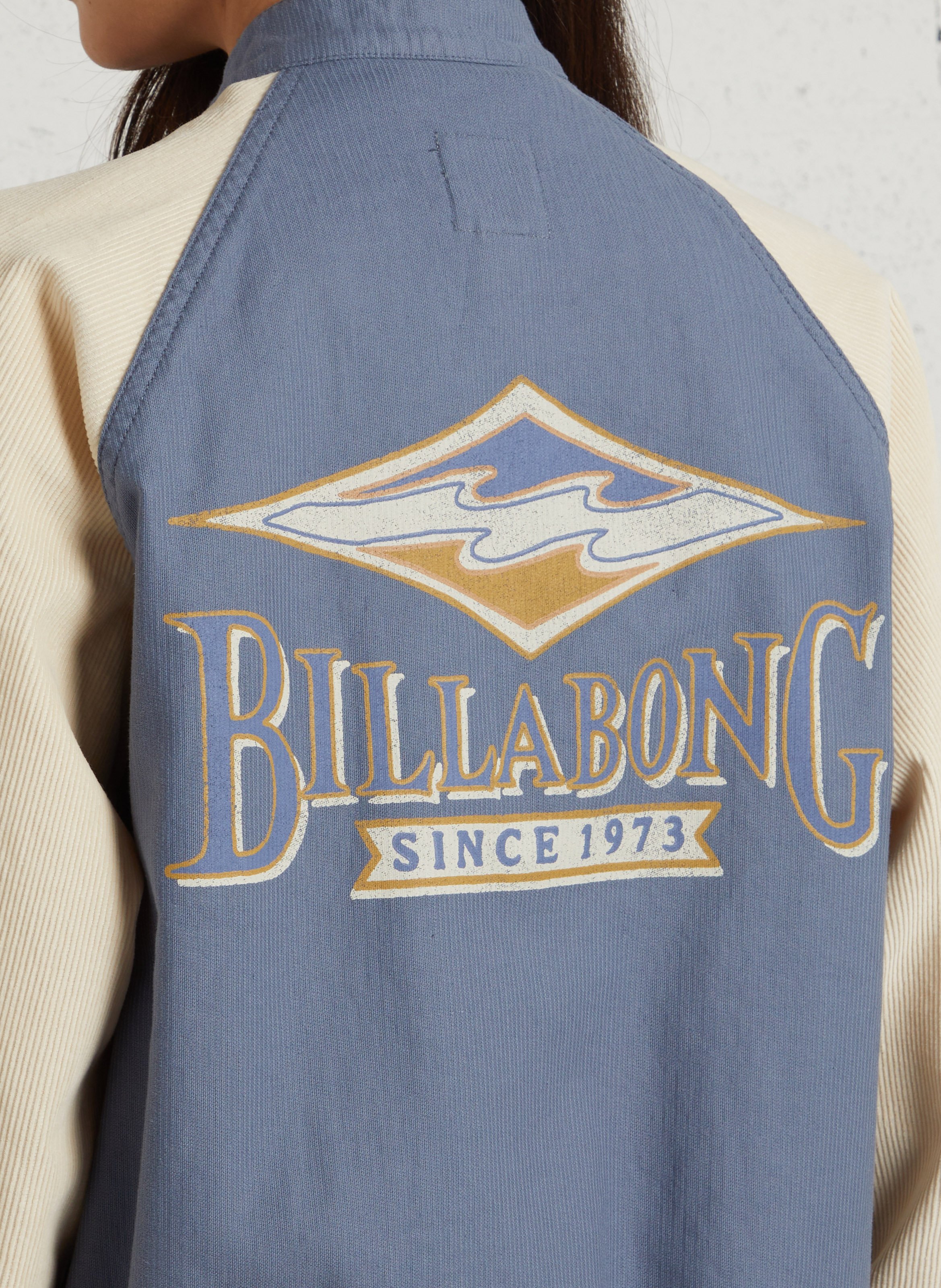 Cotton jacket with classic collar BILLABONG Blue