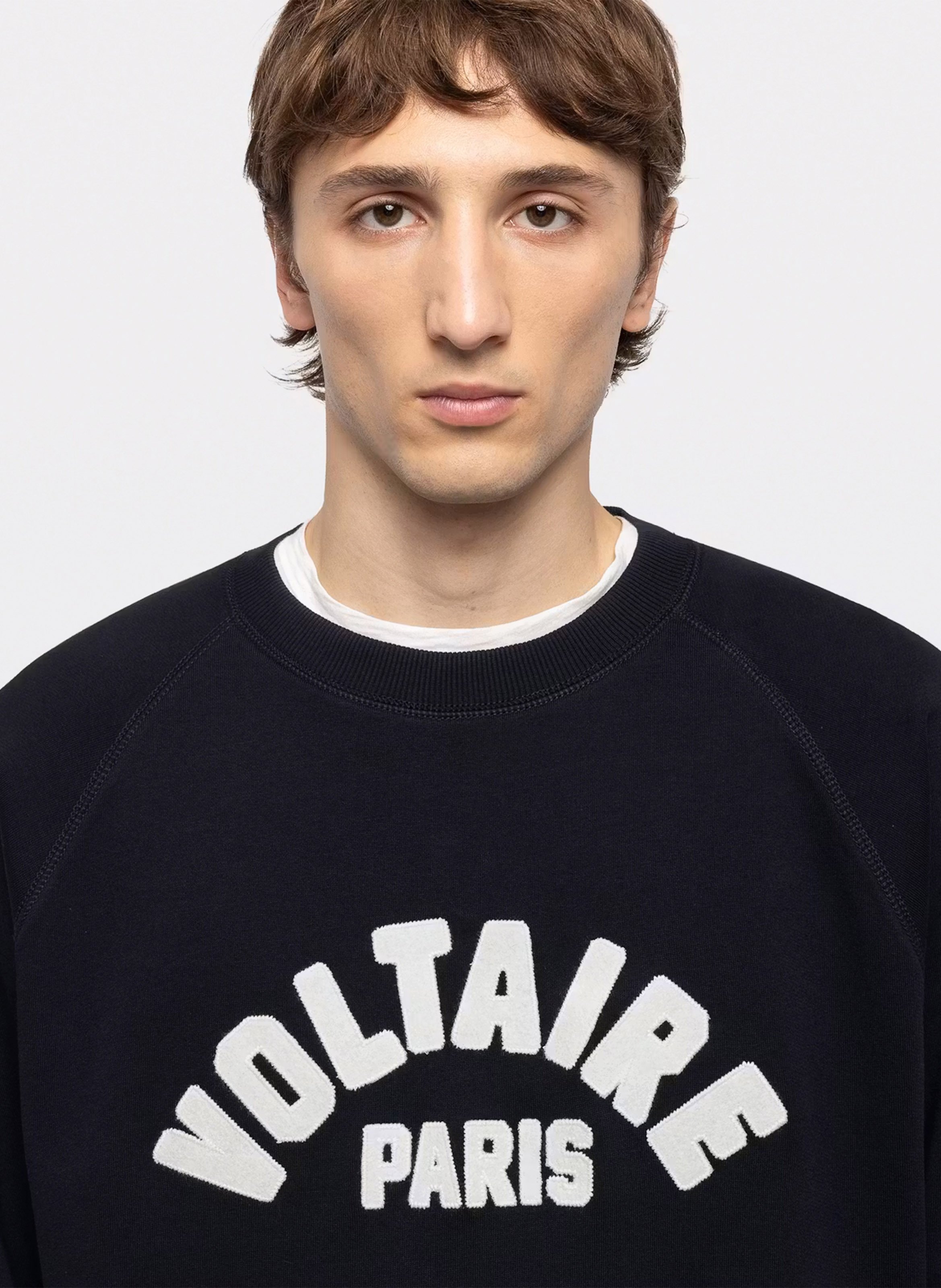 Embroidered round-neck sweatshirt ZADIG&VOLTAIRE Blue