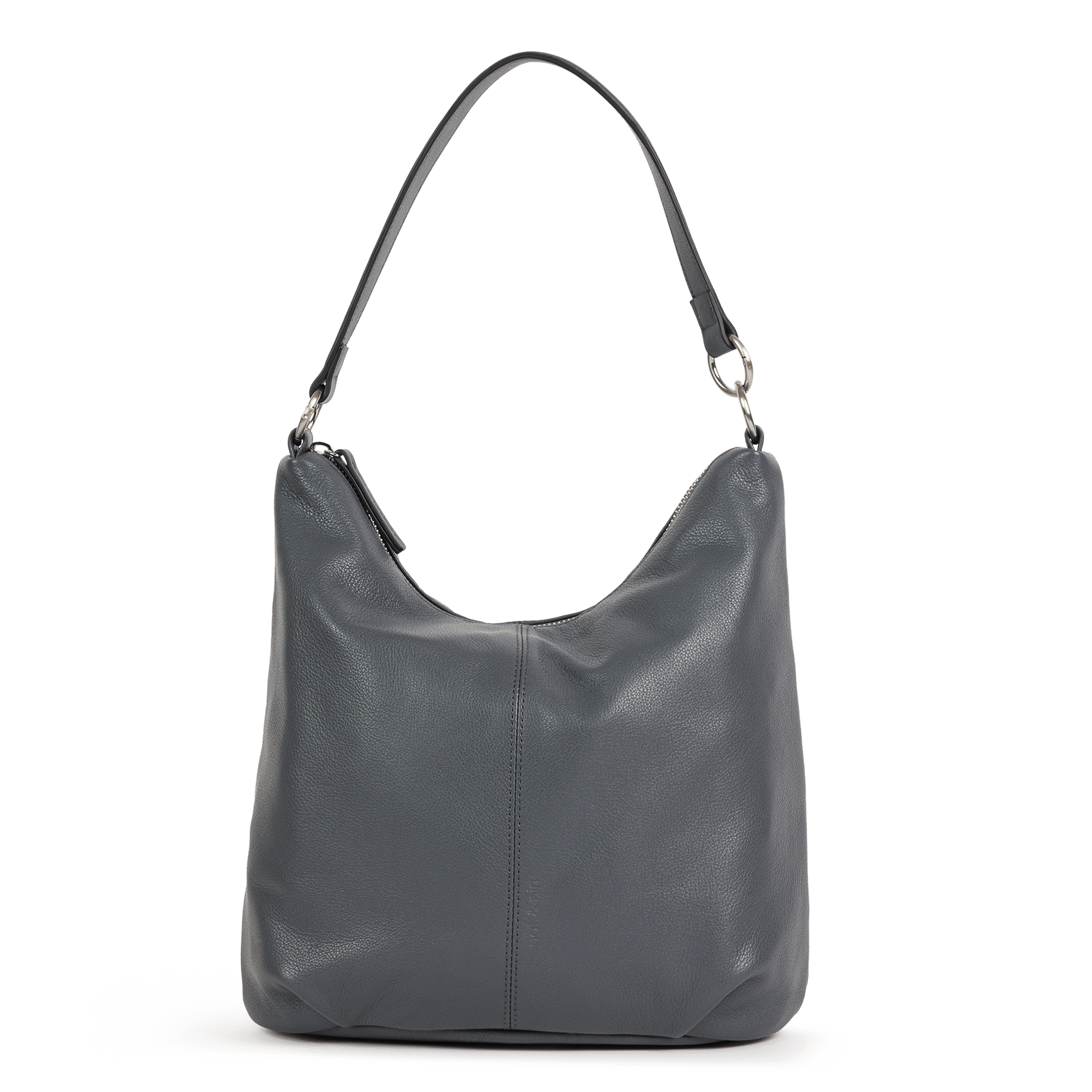 Leather bucket bag NAT & NIN Grey