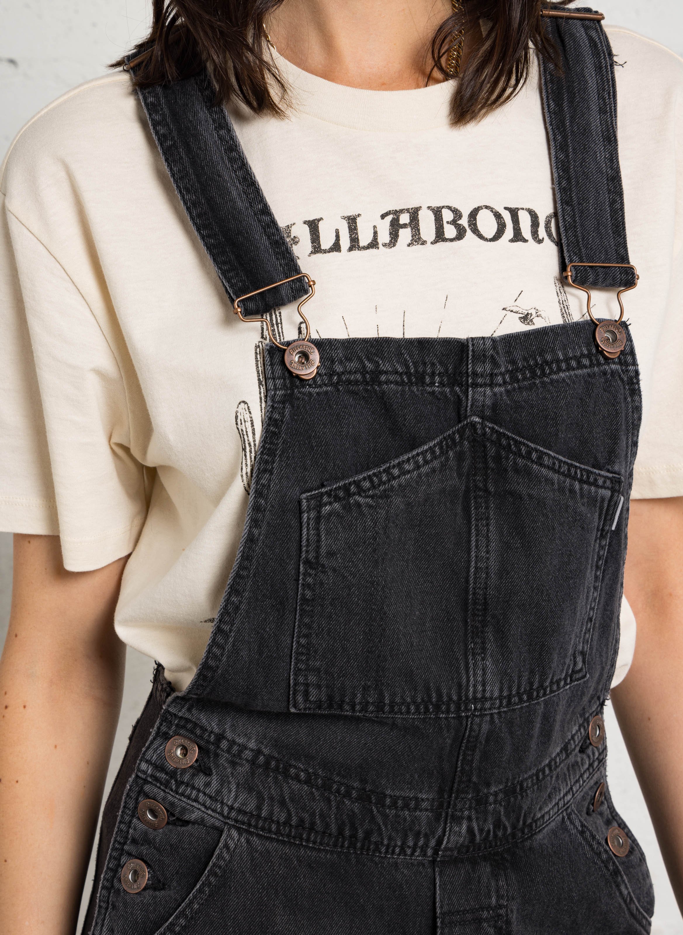 Latzhose aus Baumwolle BILLABONG Schwarz