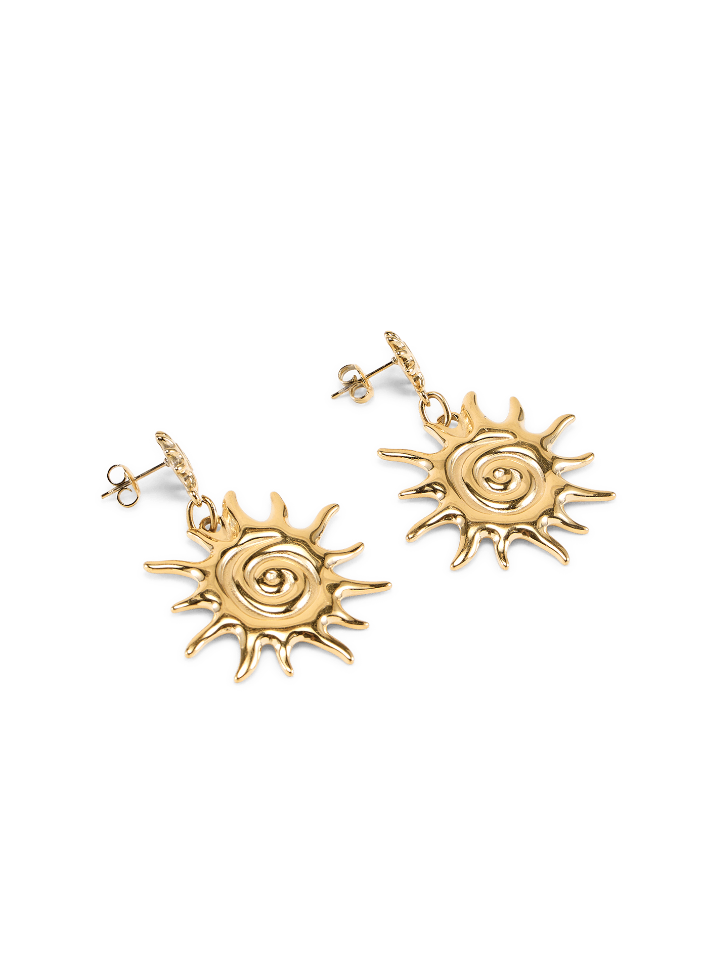 Sun earrings AU PRINTEMPS PARIS Golden