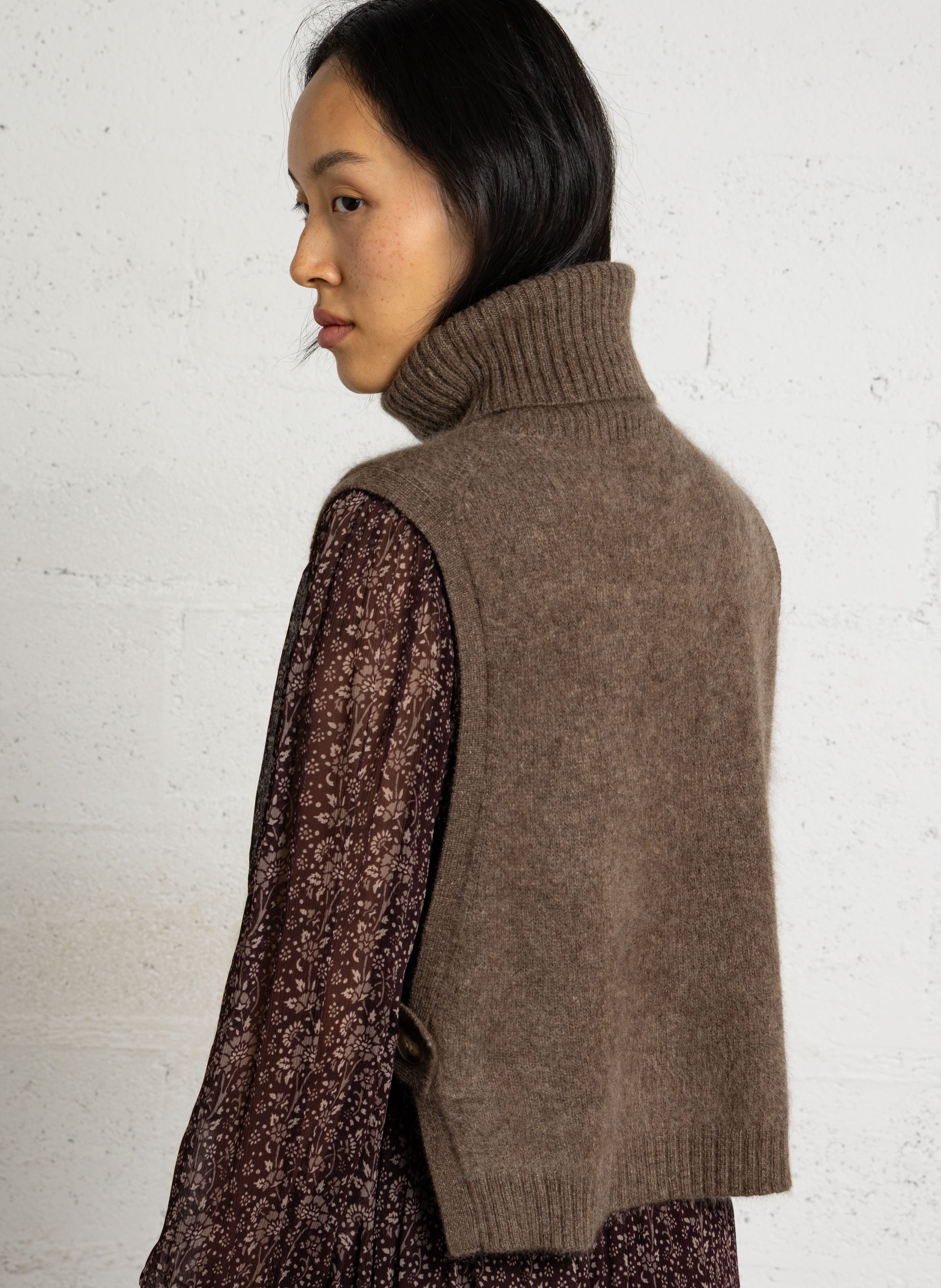 Pull droit en laine | Gris MAISON 123 Femme