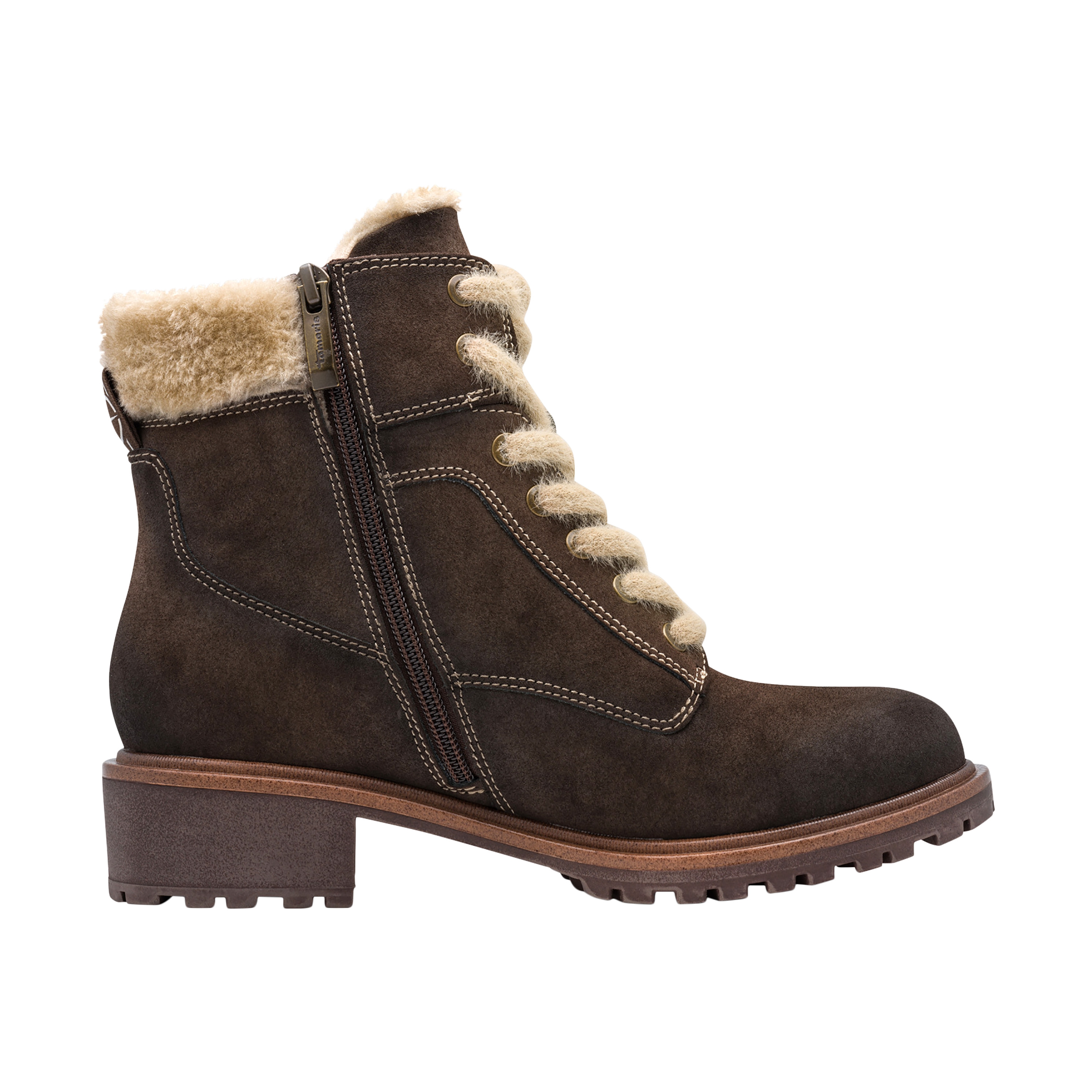 Ankle boots with heel TAMARIS Brown