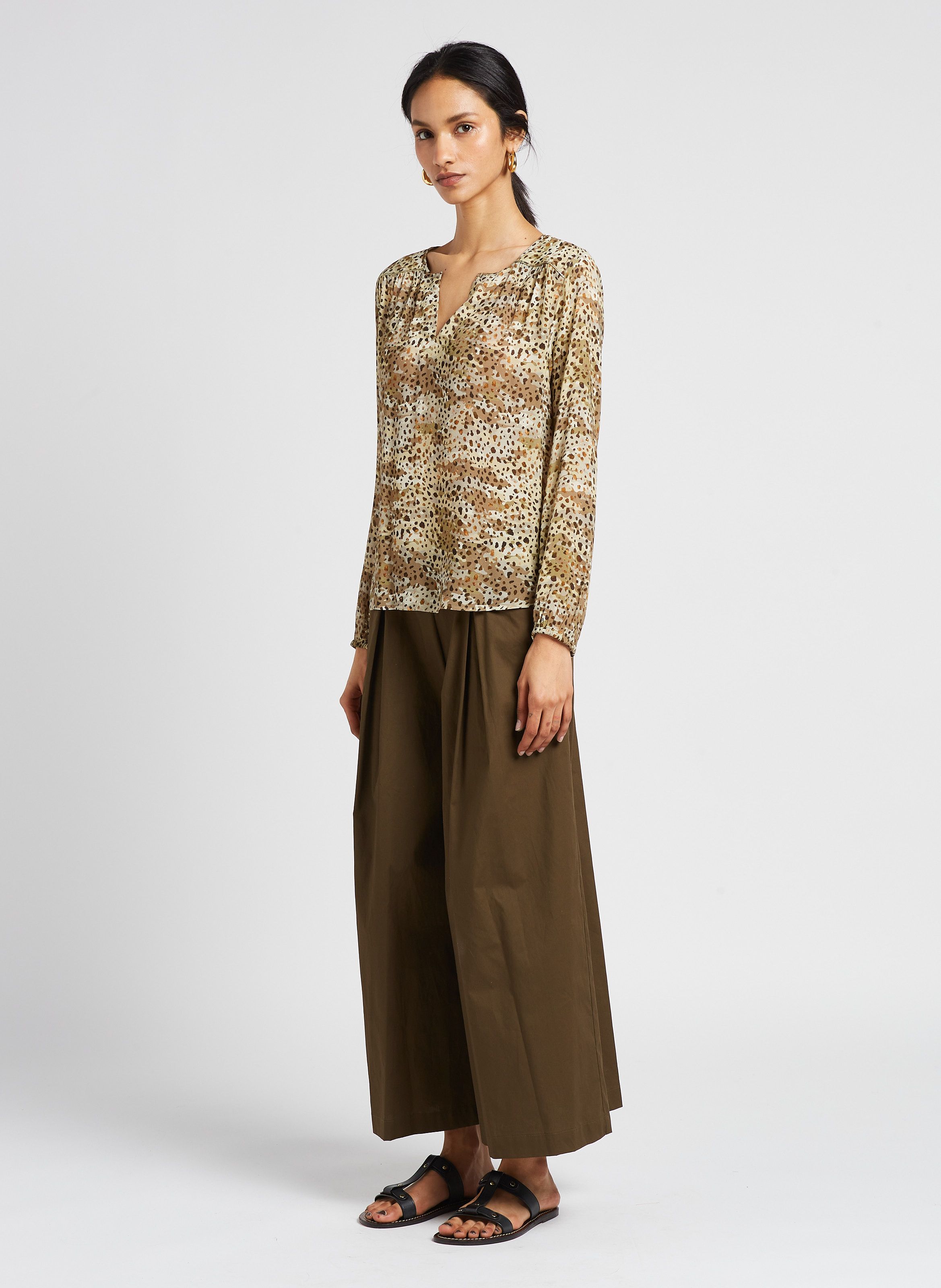 Cropped trousers tobacco brown  iBlues