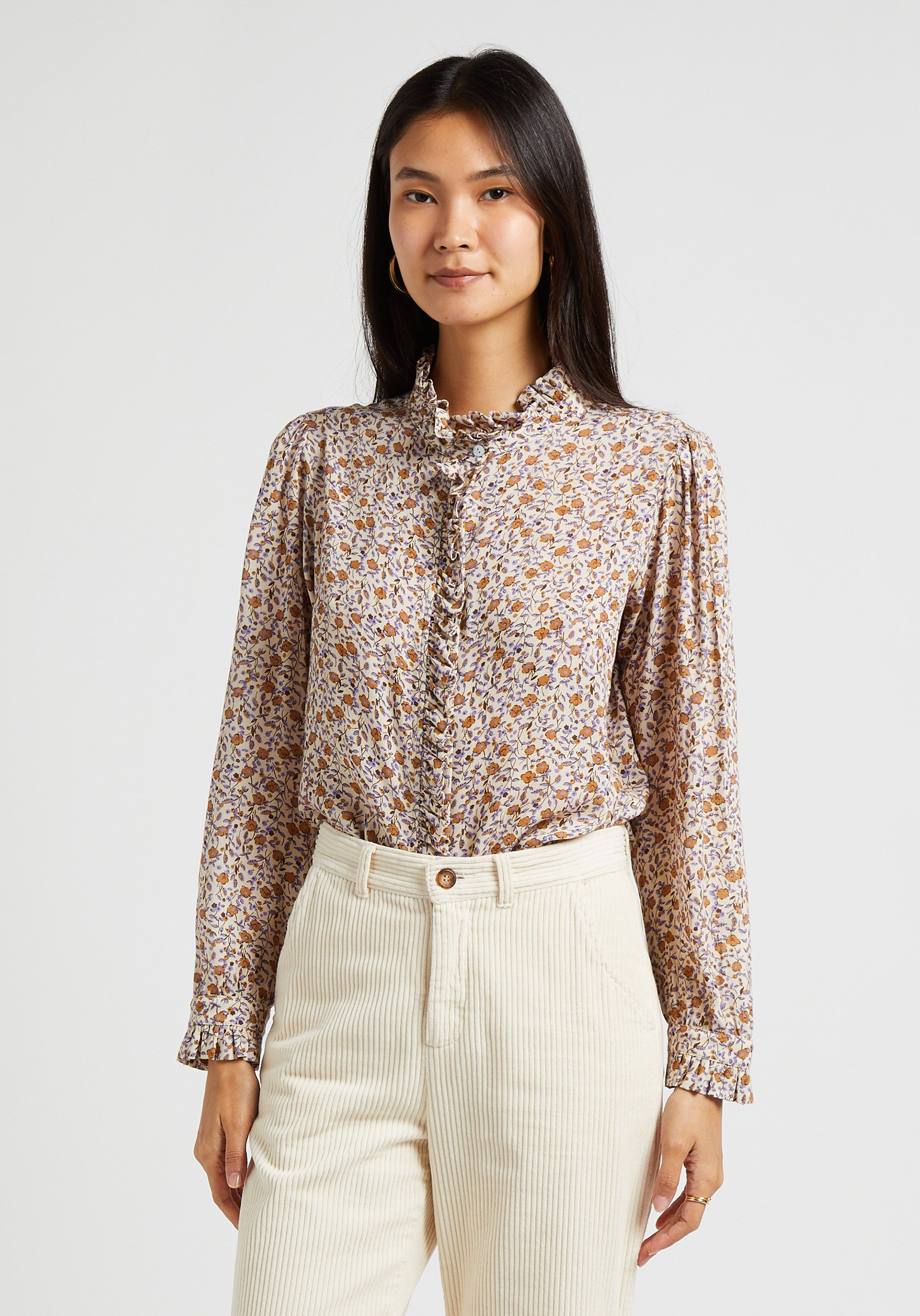 Camisa Victoriana Con Cuello De Estampado Floral Campanule Emile