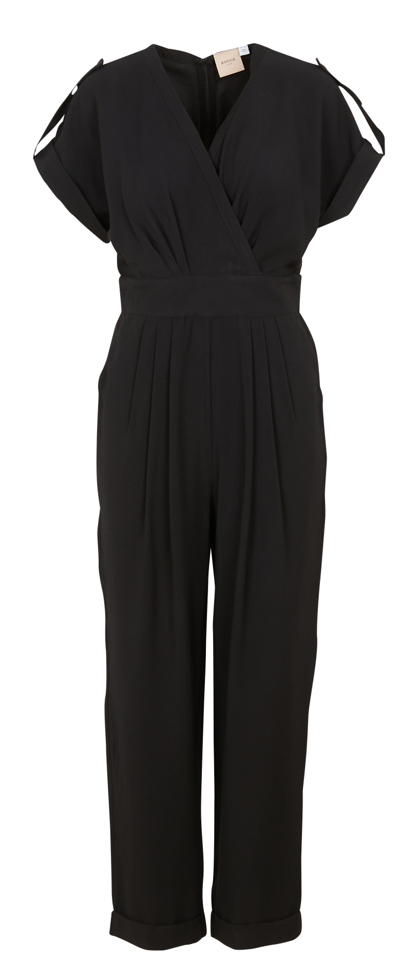 Wijde jumpsuit met V-hals VILA Zwart