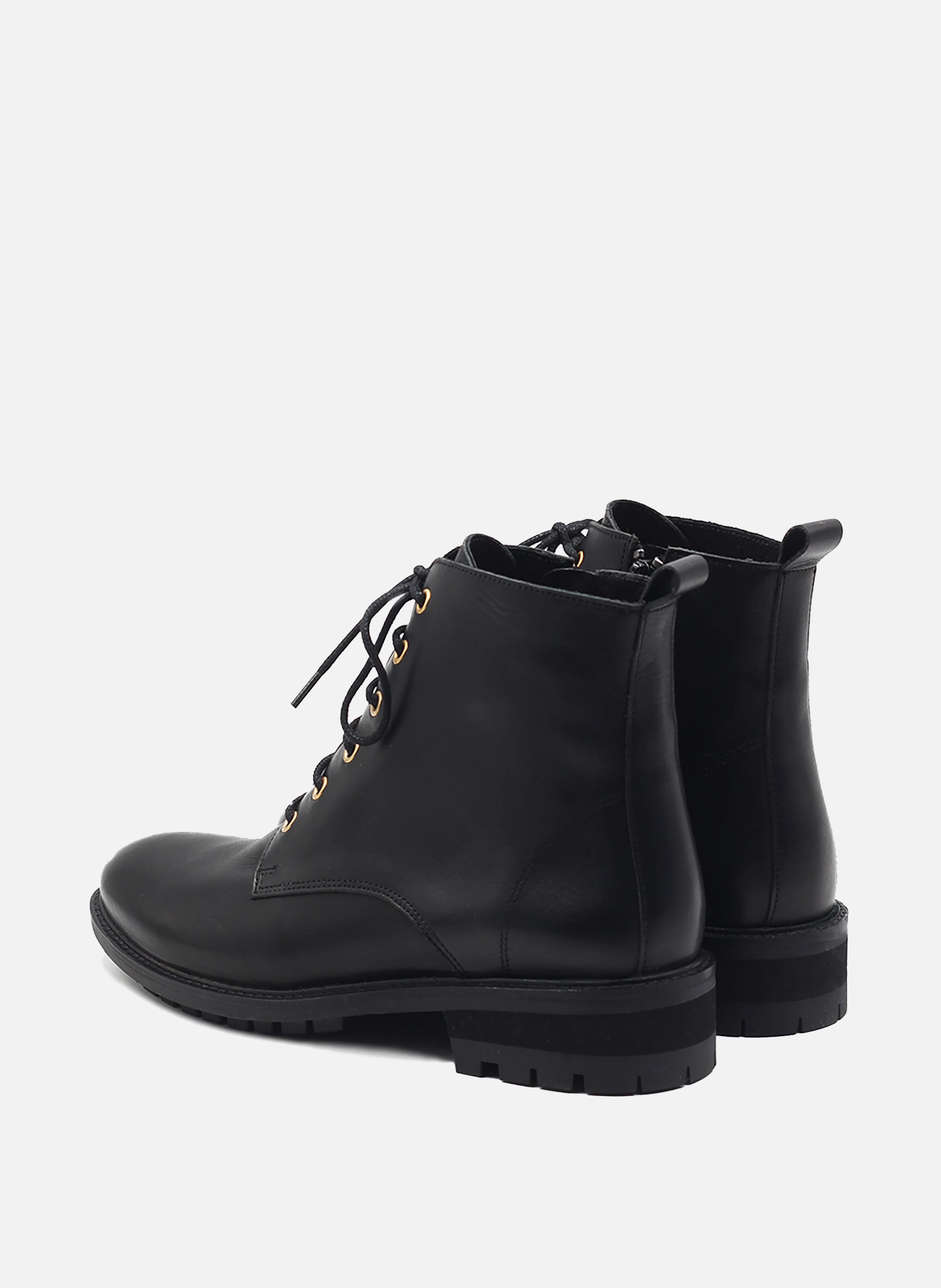 Bottines best sale cuir lacets