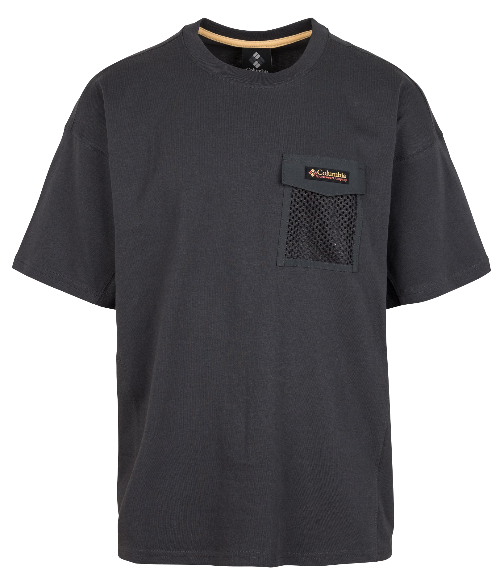 Round-neck cotton T-shirt COLUMBIA Grey